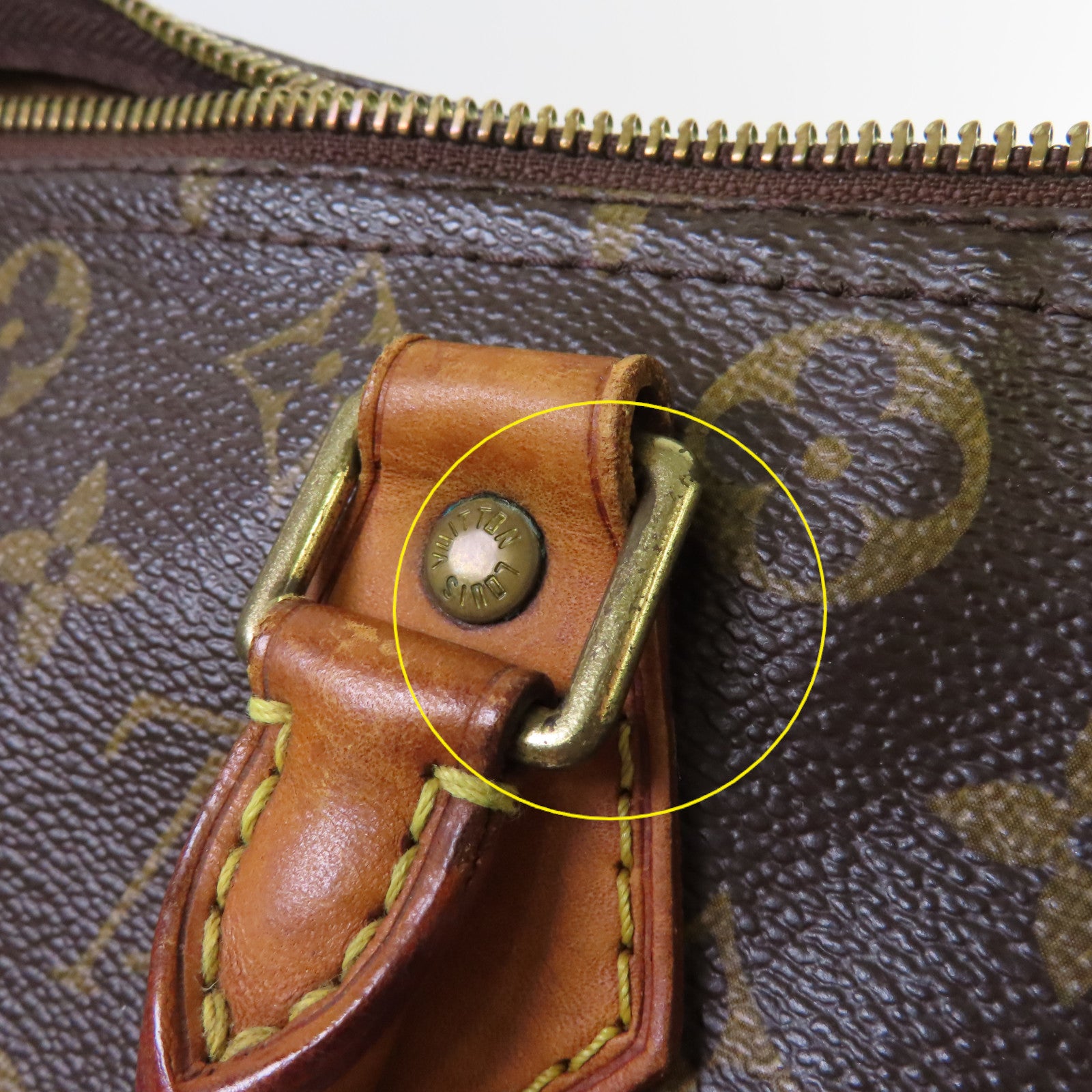 LOUIS VUITTON 【激減優惠】Monogram Speedy 30金扣手挽袋啡色