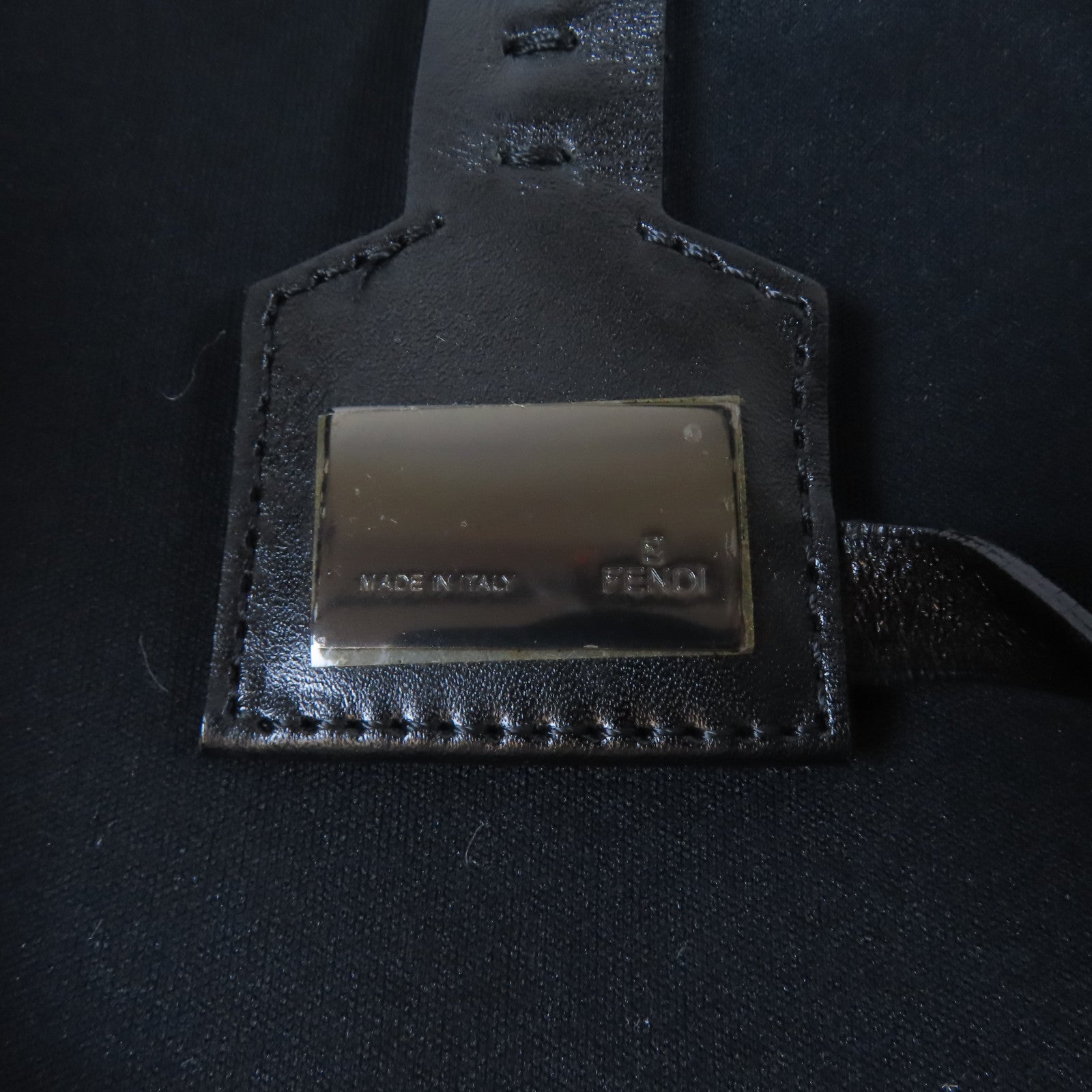 FENDI 帆布Tote Bag銀扣手挽袋啡色
