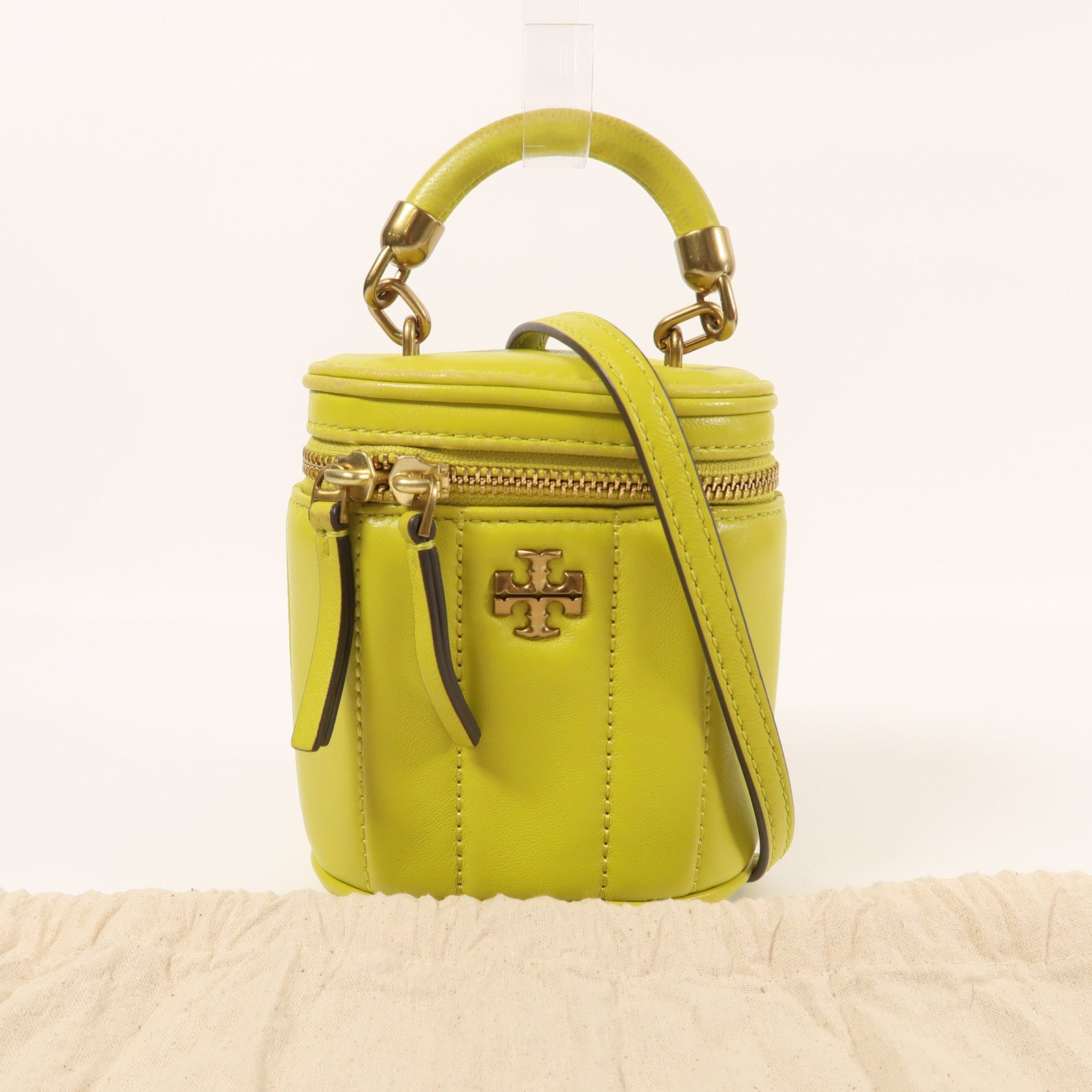 Tory Burch 皮革2Way Shoulder金扣手挽肩背兩用袋