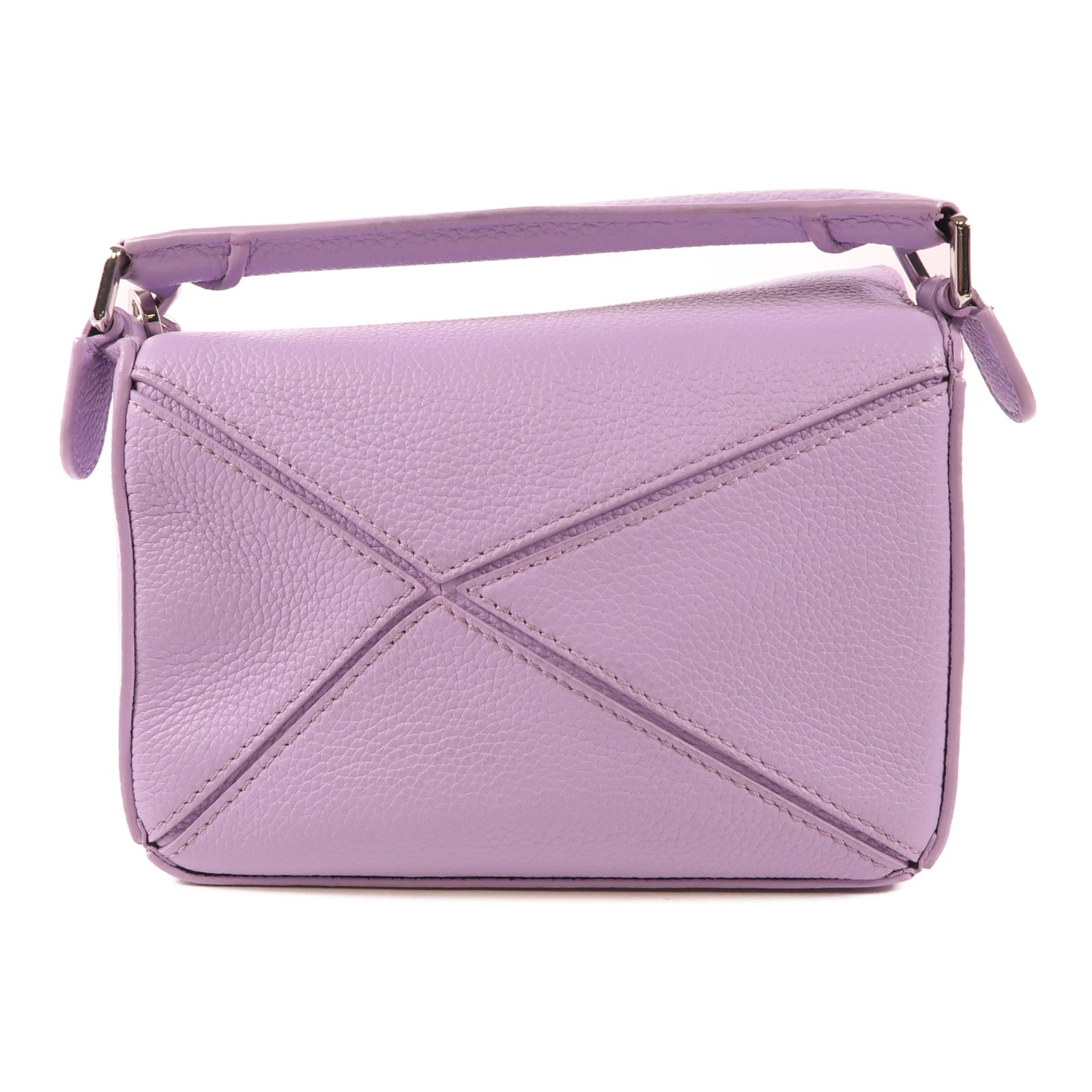 LOEWE 【激減優惠】牛皮皮革Mini Puzzle銀扣手挽肩背兩用袋