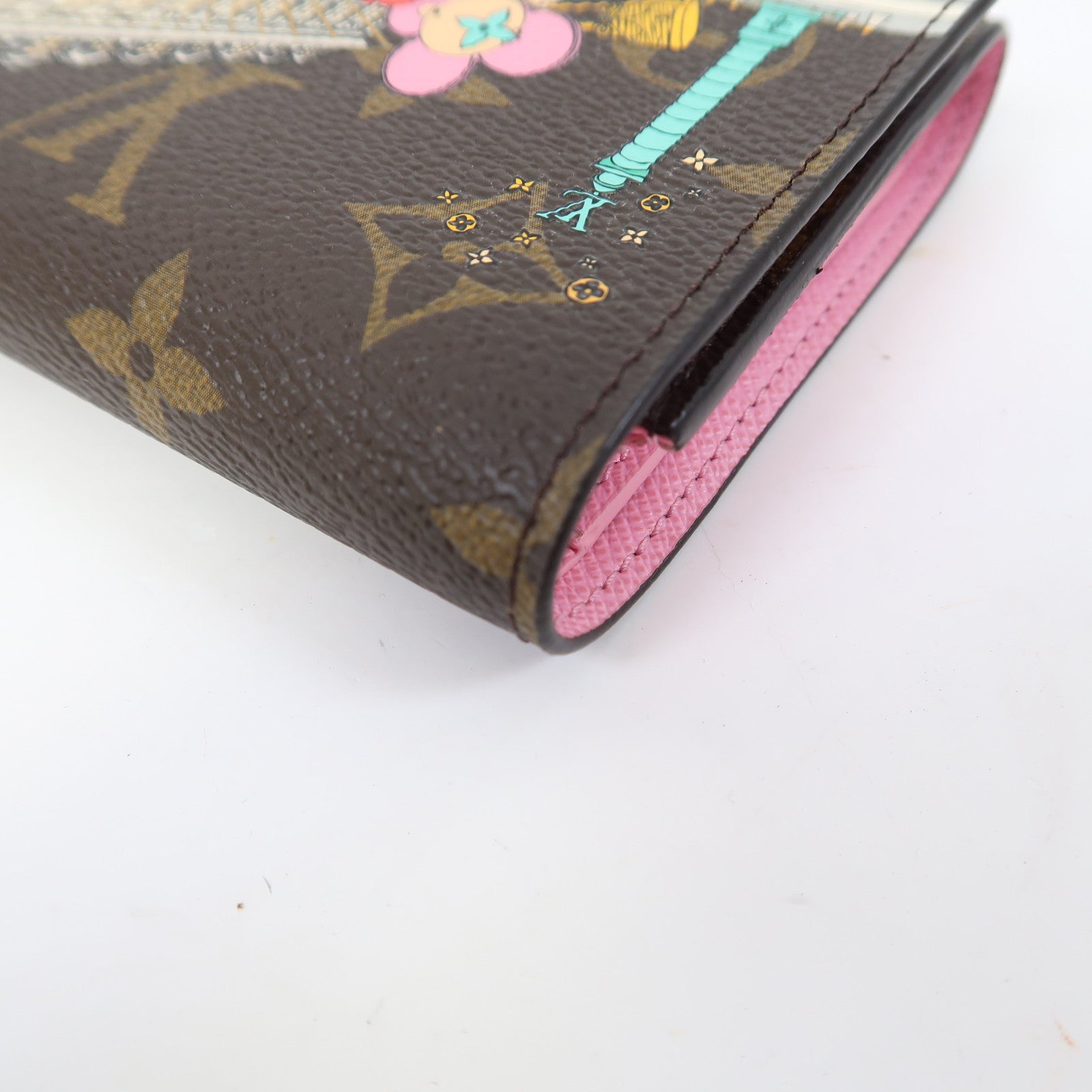 LOUIS VUITTON Monogram Vivienne Victorine金扣錢包啡色