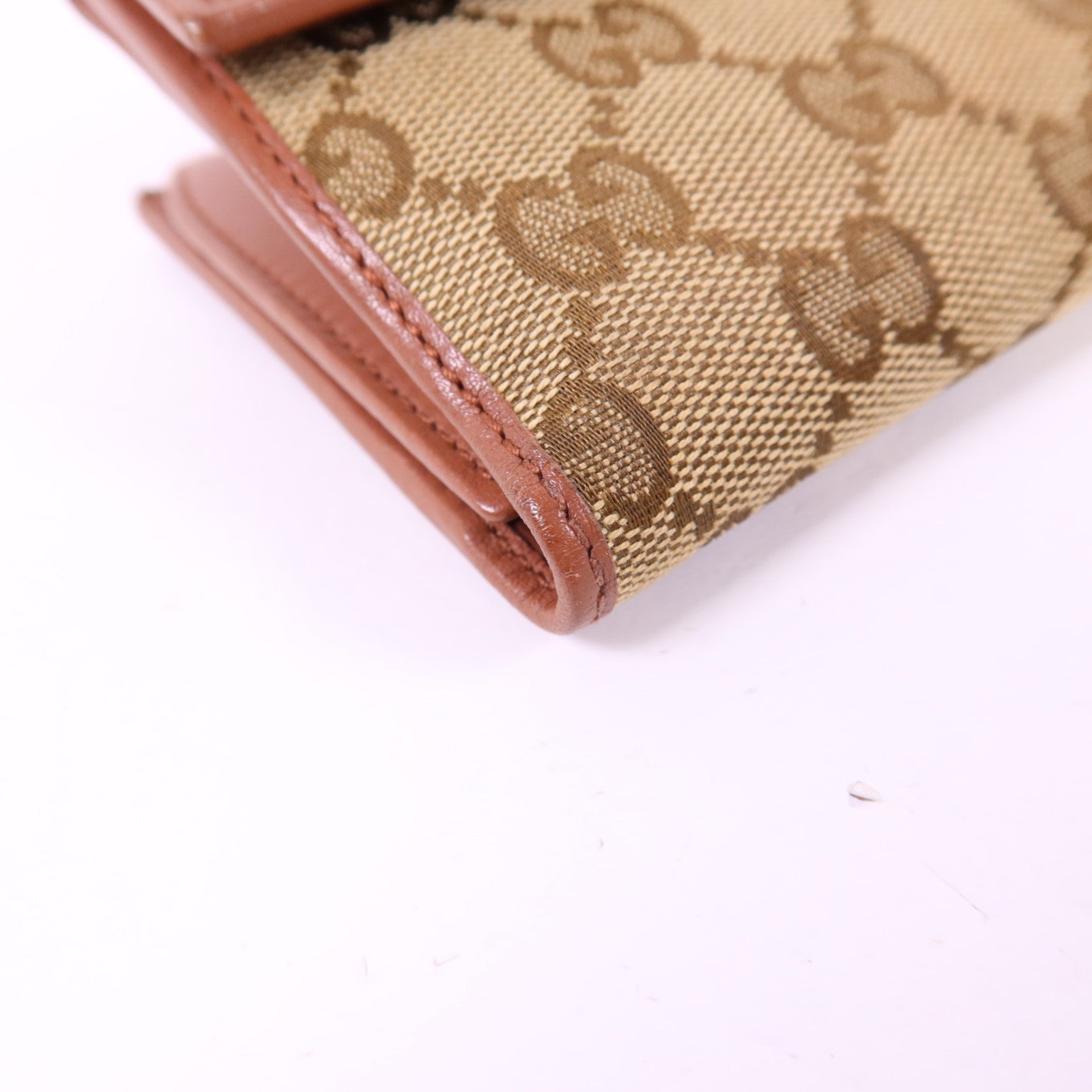 GUCCI 帆布Long Bifold Wallet金扣長錢包