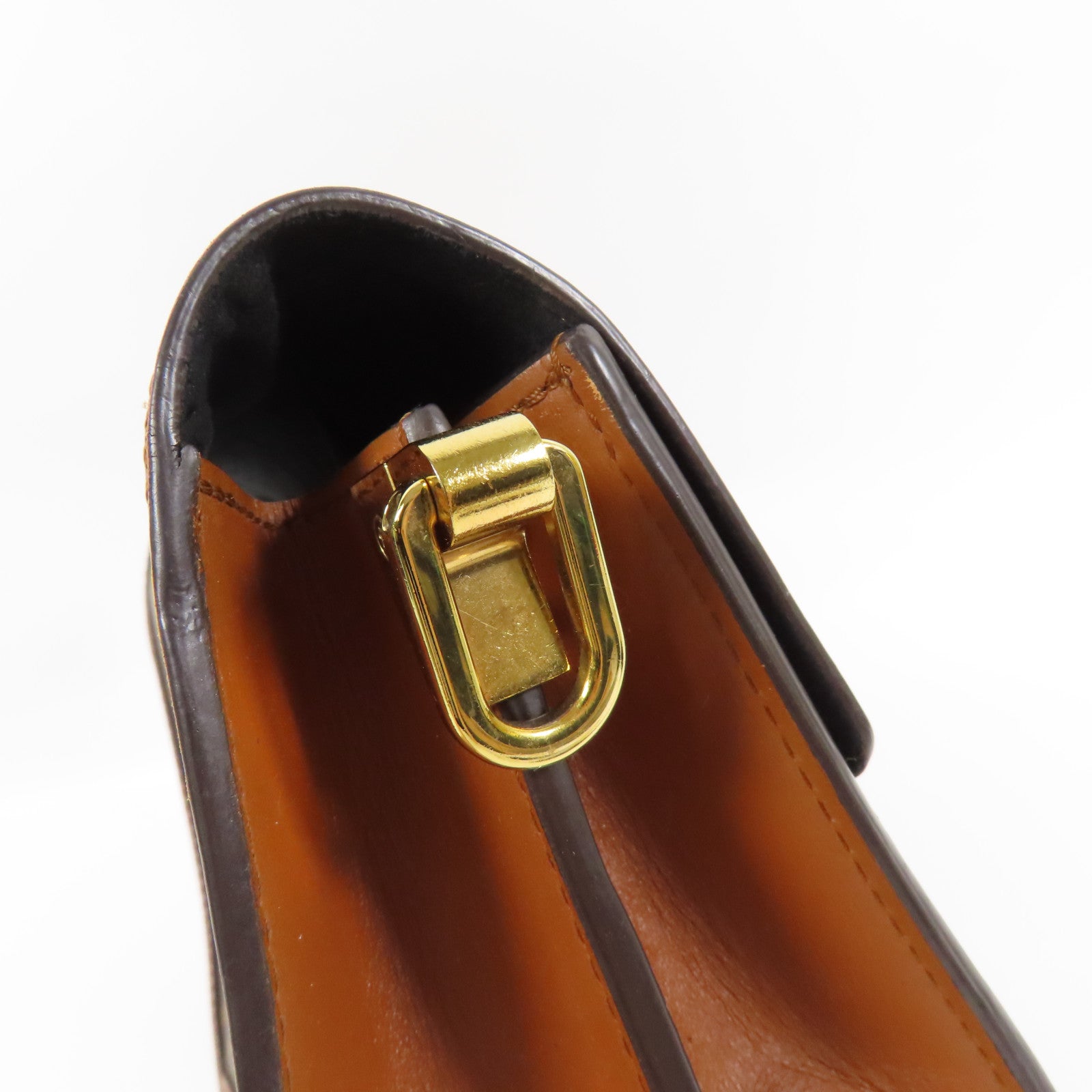 LOUIS VUITTON Monogram Reverse Mini Dauphine金扣肩背袋