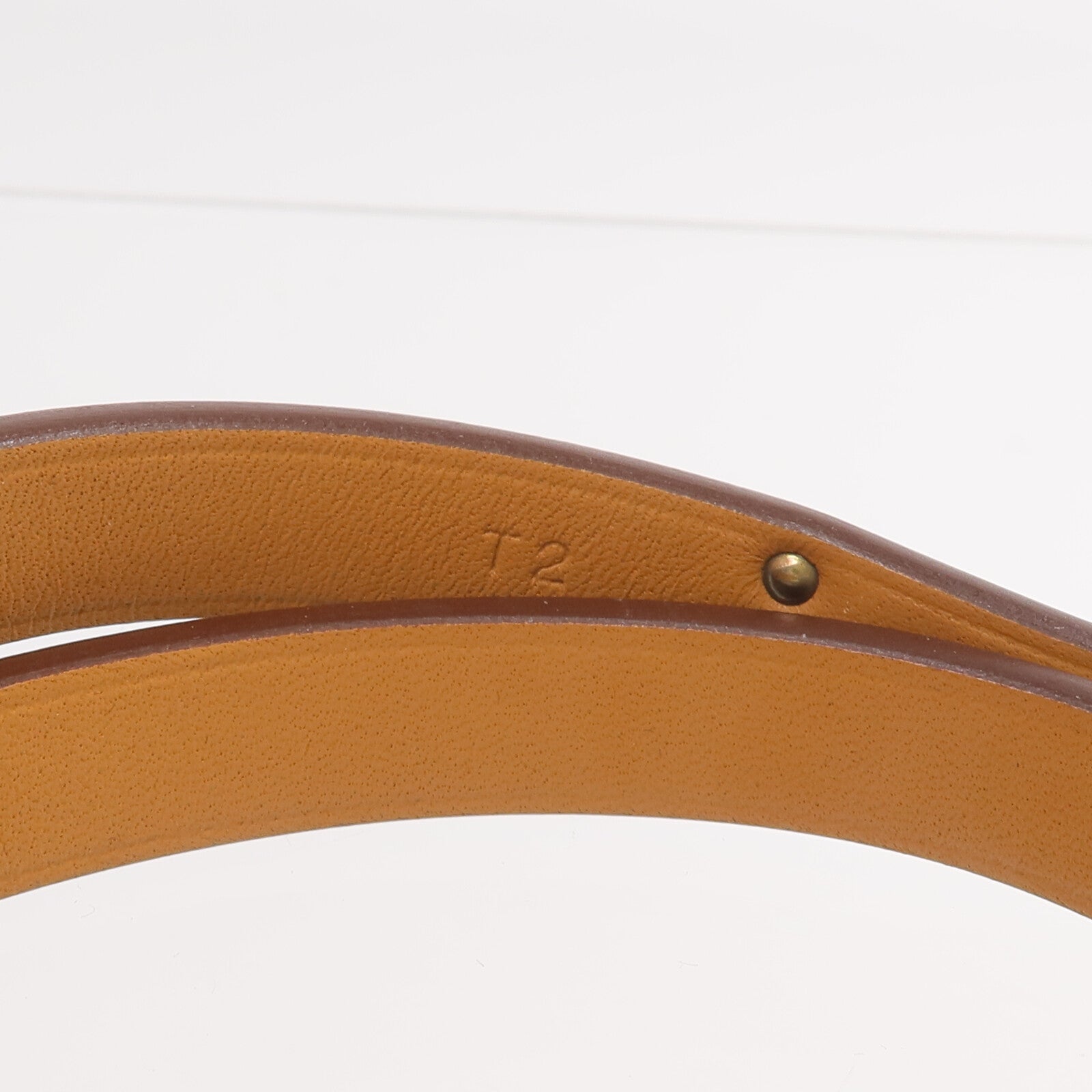 HERMES Swift皮革Mini Kelly Double Tour Bracelet金扣手帶Etoupe