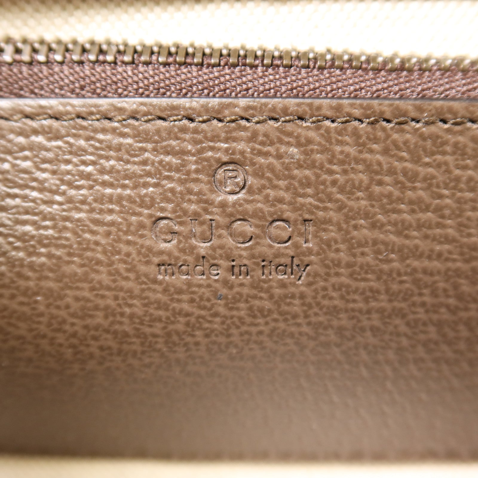 GUCCI GG GHW Ophidia Mini Bag Shoulder Bag Coated Canvas Brown