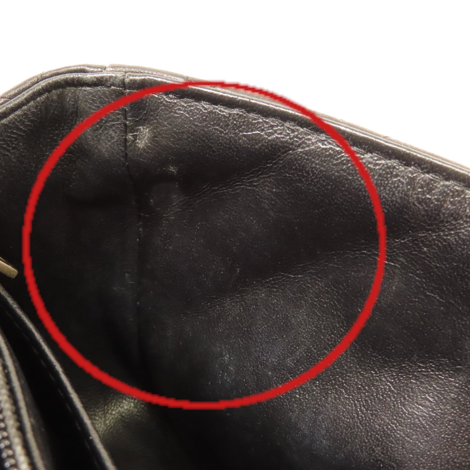 CHANEL 菱格羊皮皮革Chain Shoulder Bag金扣鏈帶肩背袋黑色