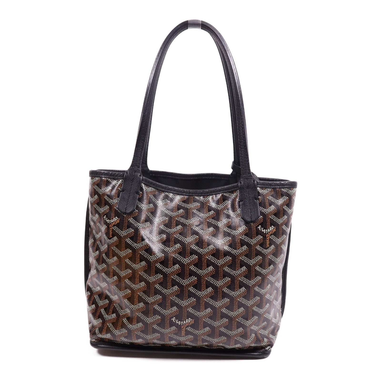 GOYARD 塗層帆布Anjou Mini銀扣肩背袋