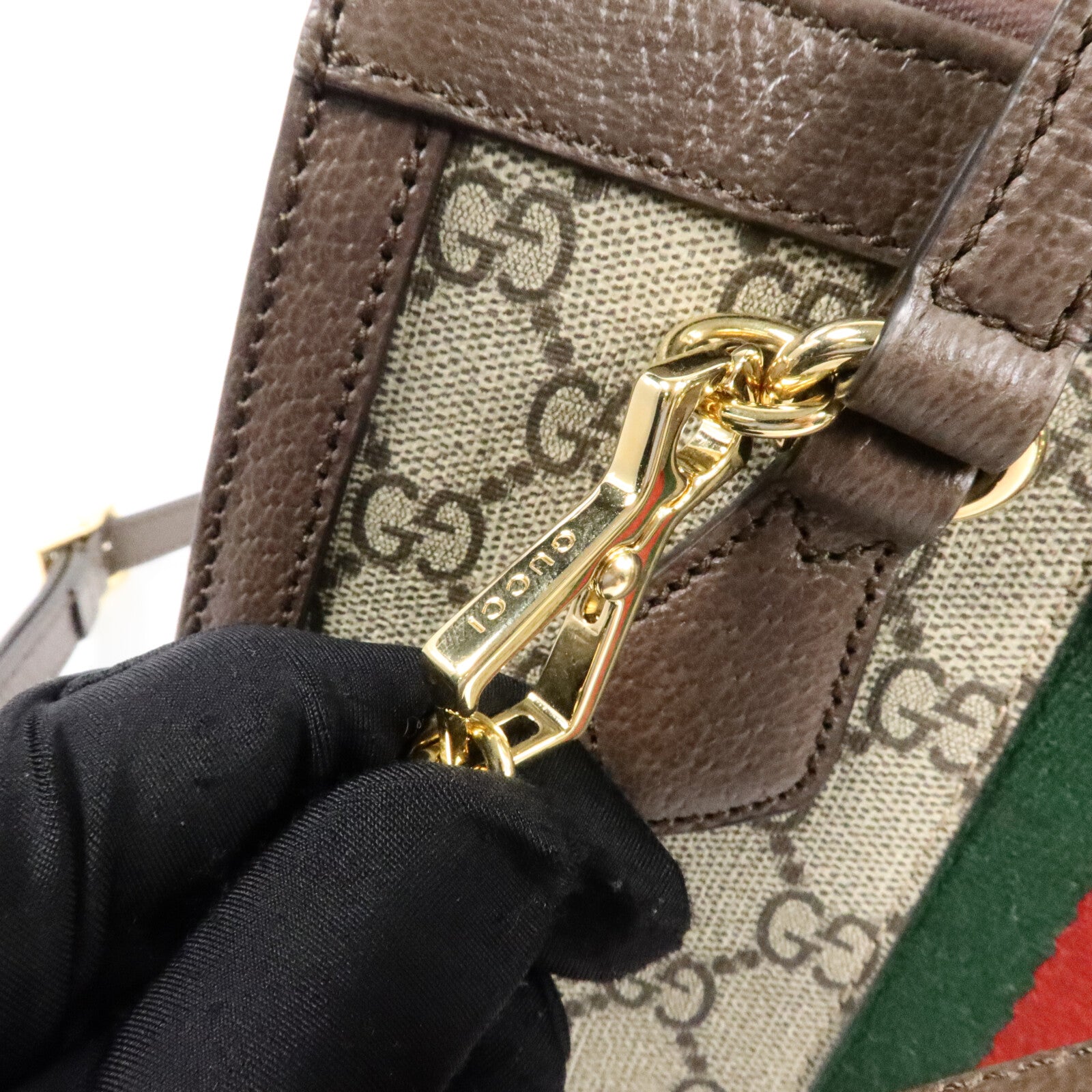 GUCCI 塗層帆布Ophidia Small Tote手挽肩背兩用袋