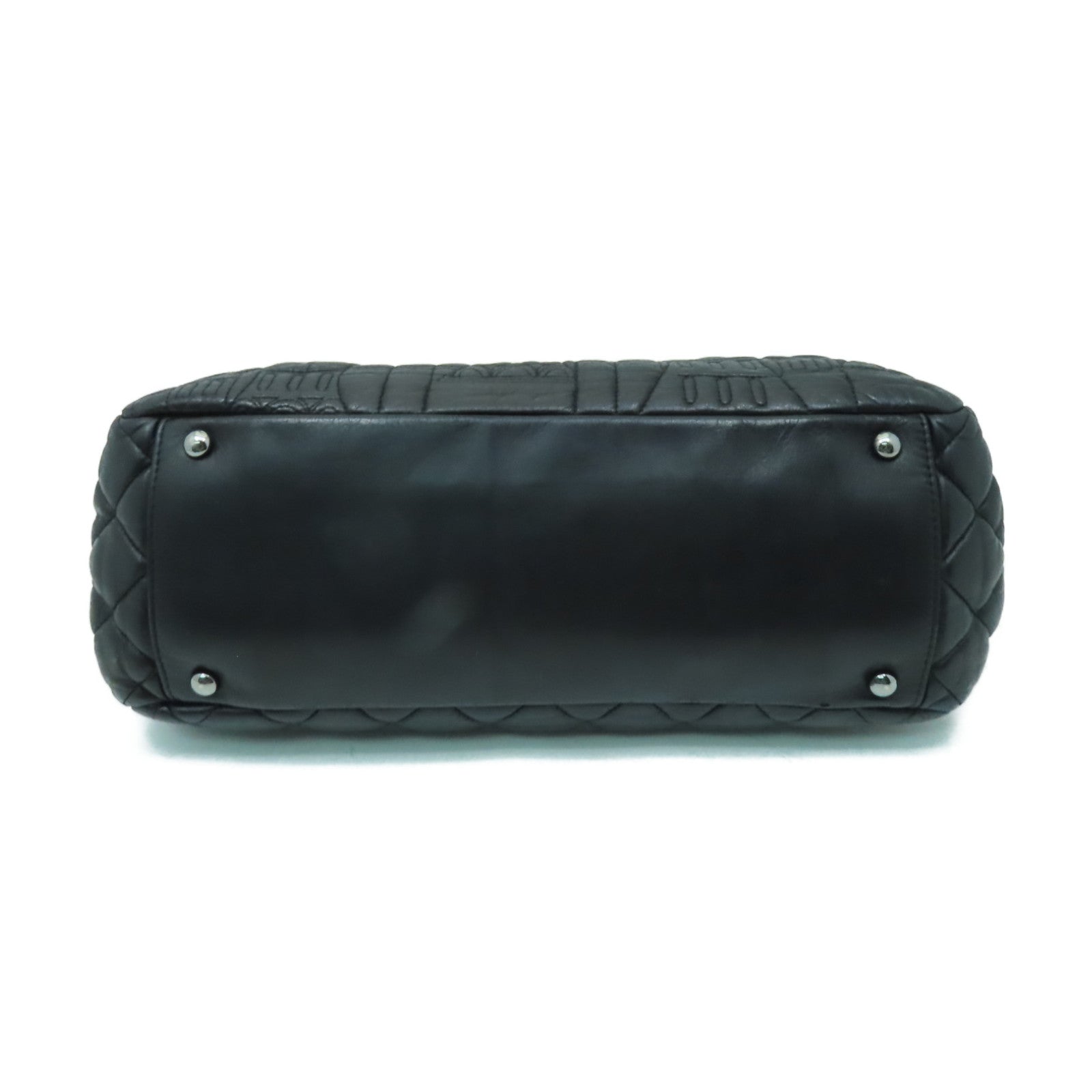 CHANEL 【激減優惠】菱格羊皮皮革Chain Shoulder Bag銀扣鏈帶肩背袋黒色