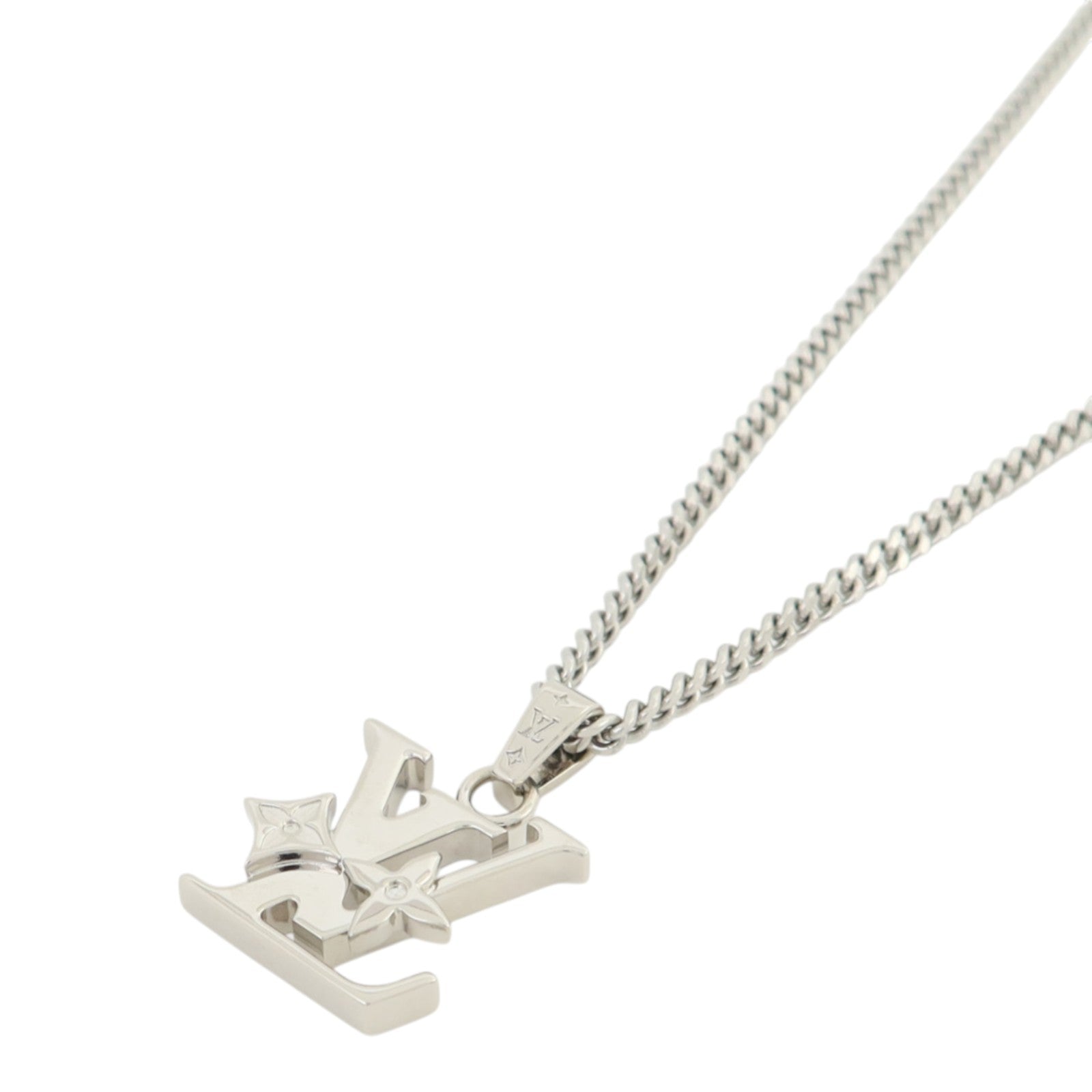 LOUIS VUITTON 金屬Monogram Row Pendant項鍊