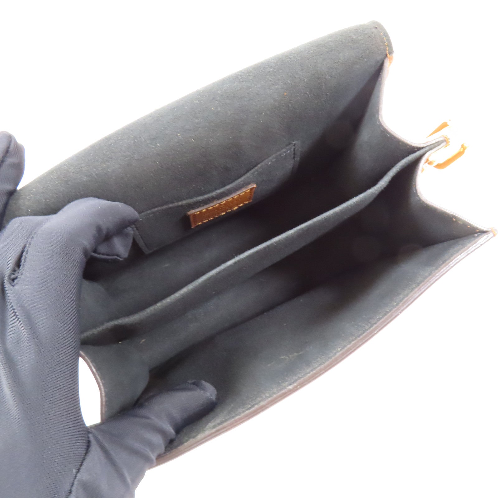 LOUIS VUITTON Monogram Reverse Mini Dauphine金扣肩背袋