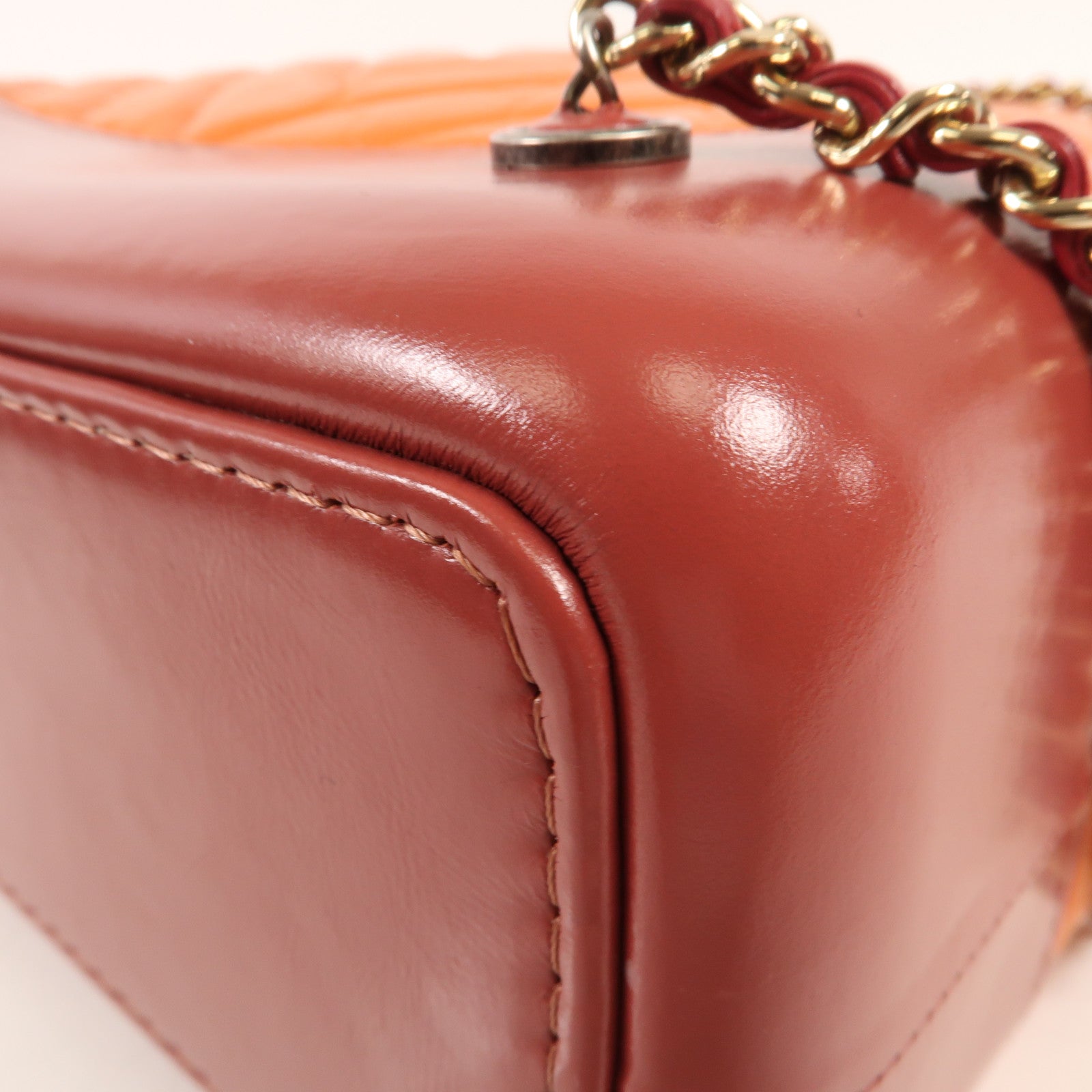 CHANEL 牛皮皮革Gabrielle BackPack鏈帶背包