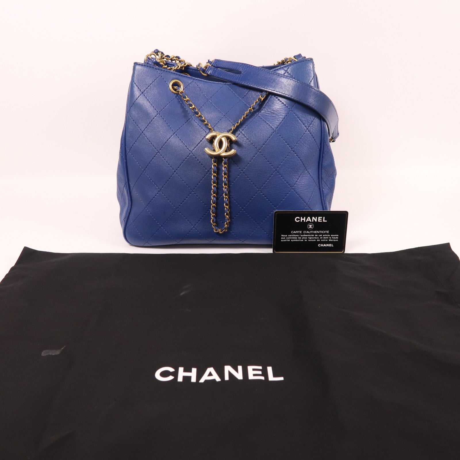 CHANEL【激減優惠】 牛皮皮革Shoulder Bag金扣肩背袋