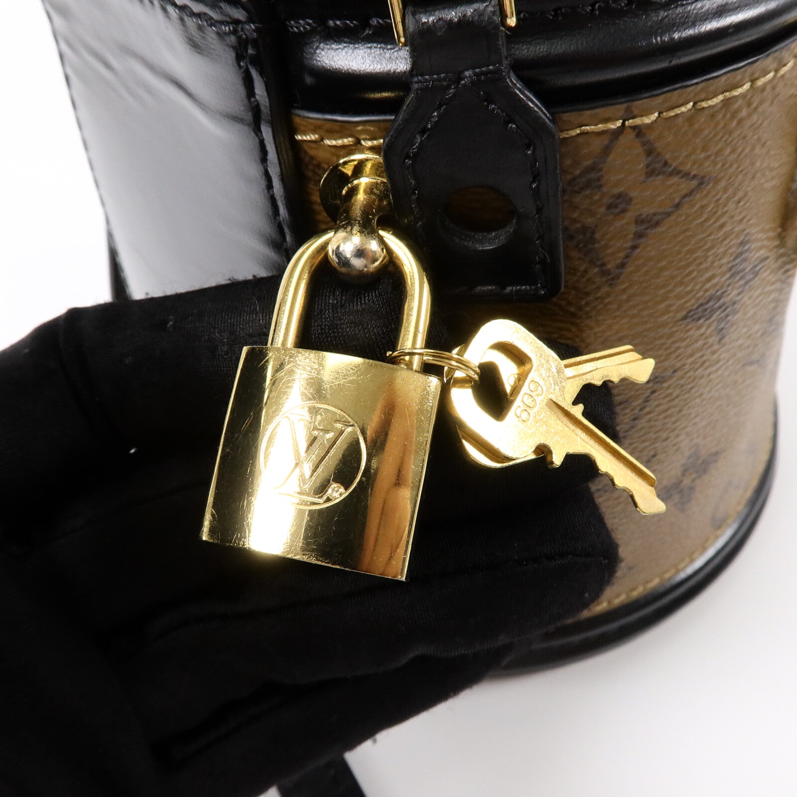 LOUIS VUITTON Monogram Reverse Cannes手挽肩背兩用袋