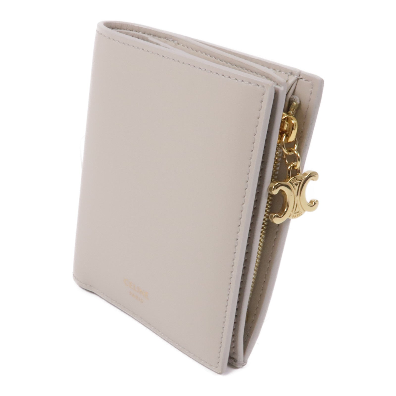 CELINE 牛皮皮革Wallet金扣錢包