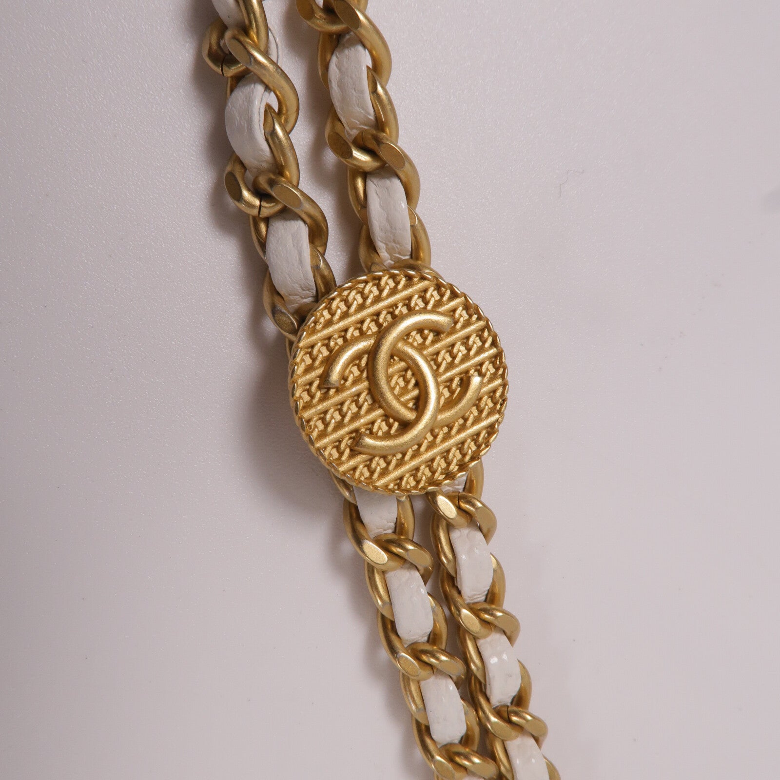 CHANEL 牛皮皮革Chain Shoulder鏈帶肩背袋