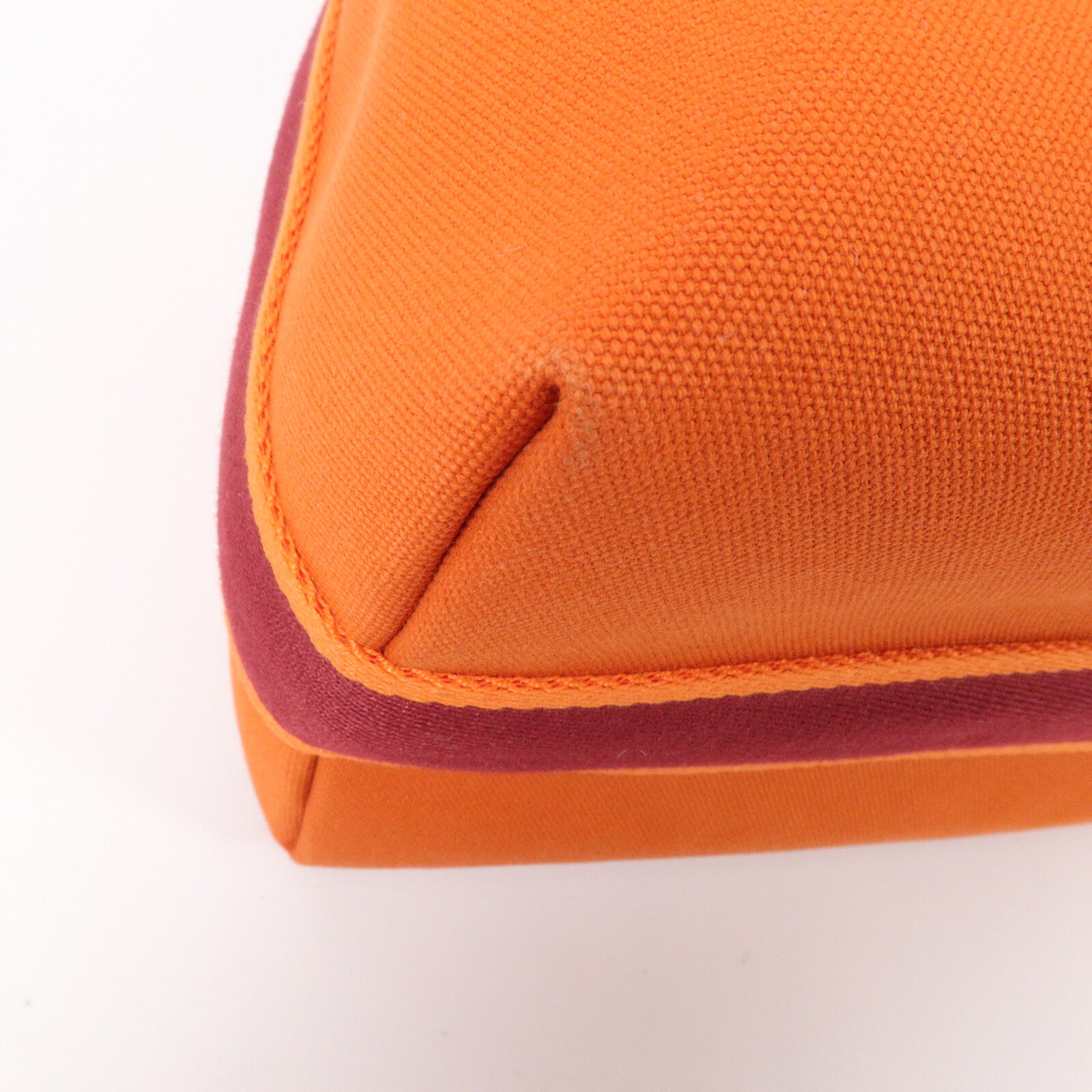 HERMES 帆布Bride-A-Brac Case Large手挽袋Orange