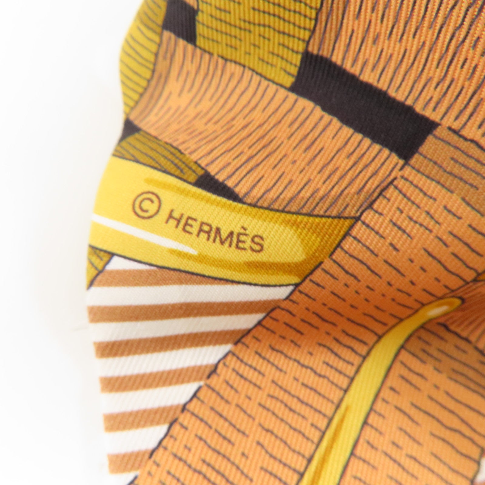 HERMES 絲質Twilly絲巾