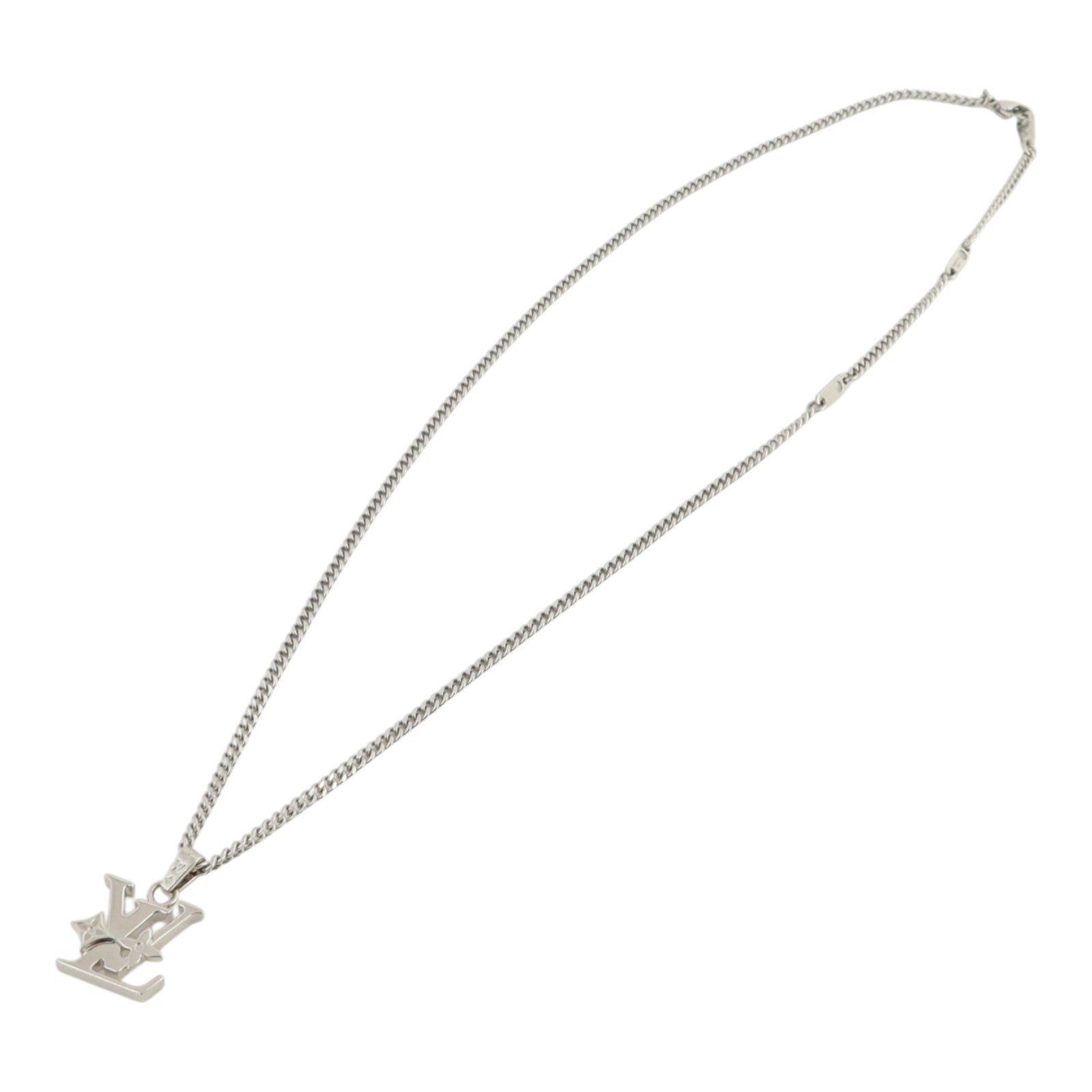 LOUIS VUITTON 金屬Monogram Row Pendant項鍊