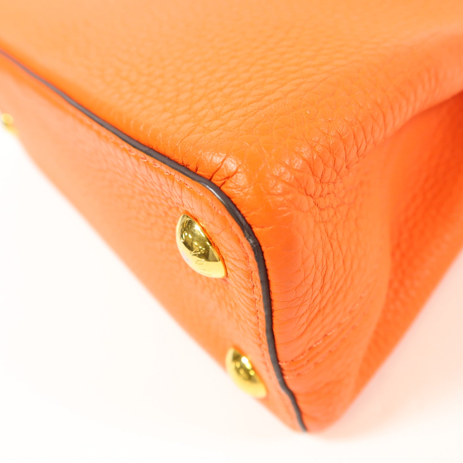 LOUIS VUITTON LV GHW Capucines BB 2 Way Shoulder Bag M51778 Calfskin Orange