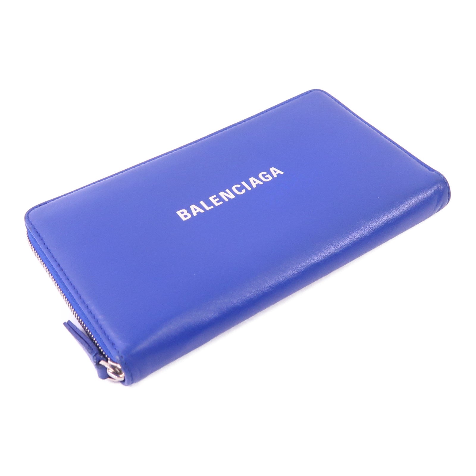 BALENCIAGA 【激減優惠】牛皮皮革Zipper Long Wallet銀扣長錢包