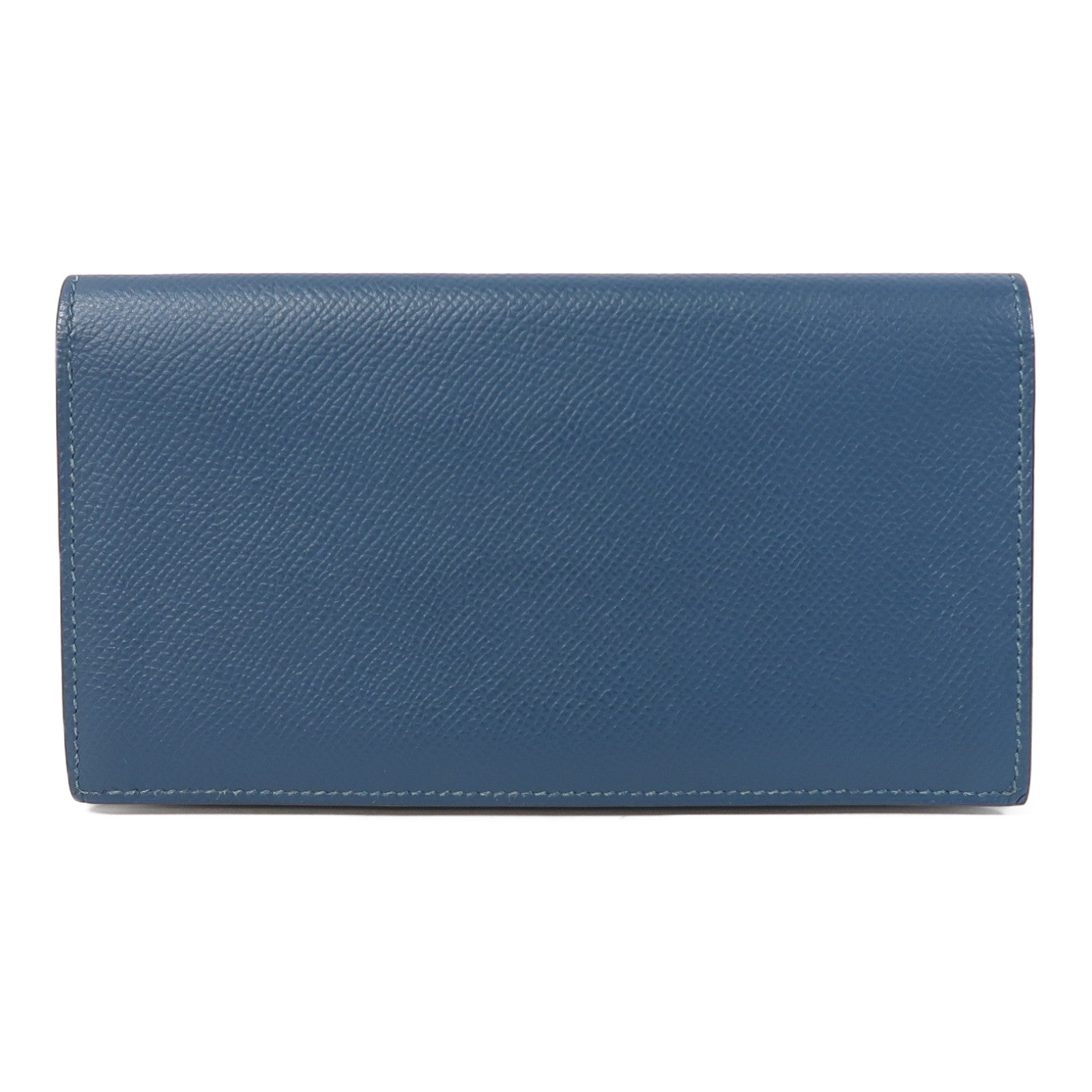 HERMES Epsom皮革Portefeuille Citizen Twill長錢包藍色