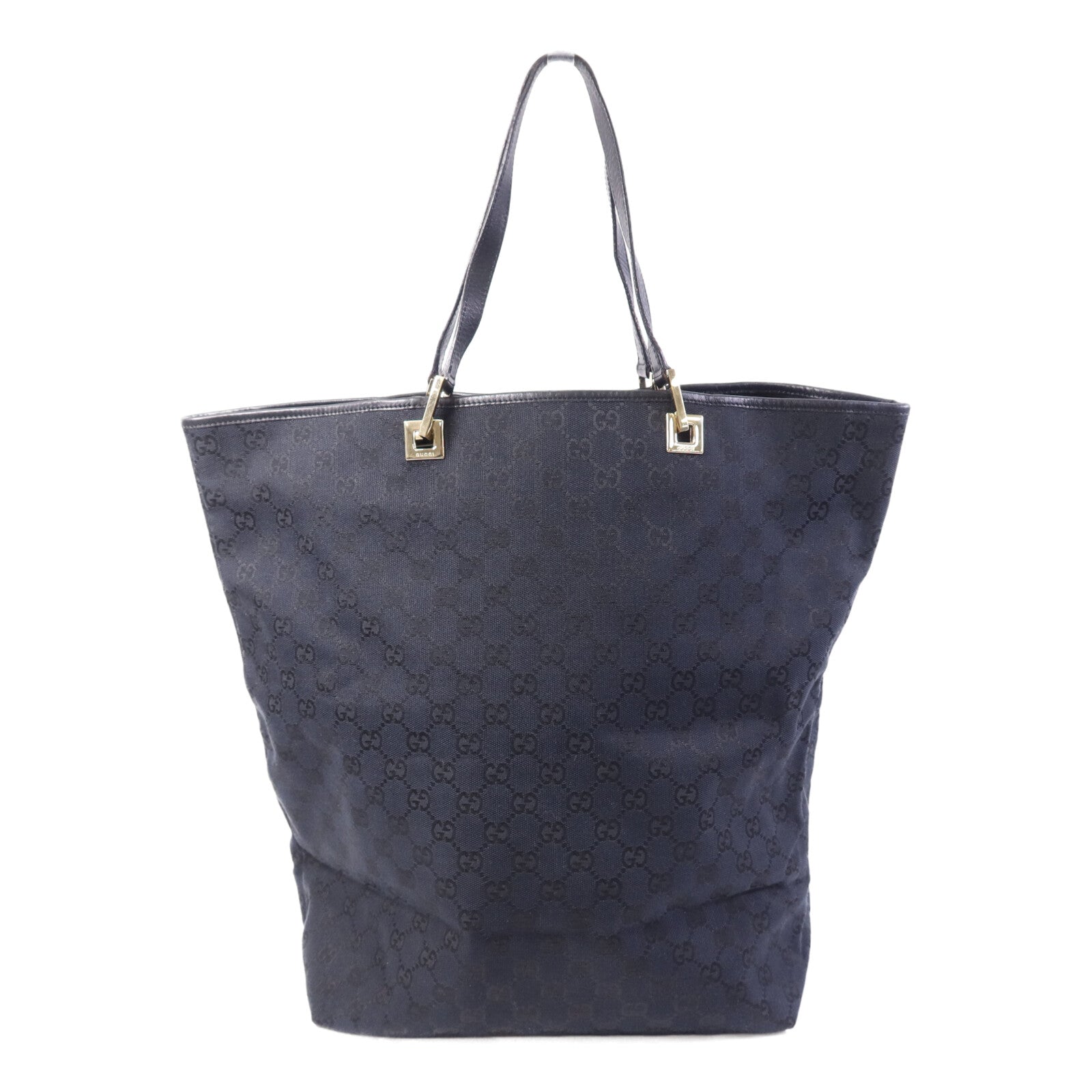 GUCCI 帆布Tote Bag金扣手挽袋