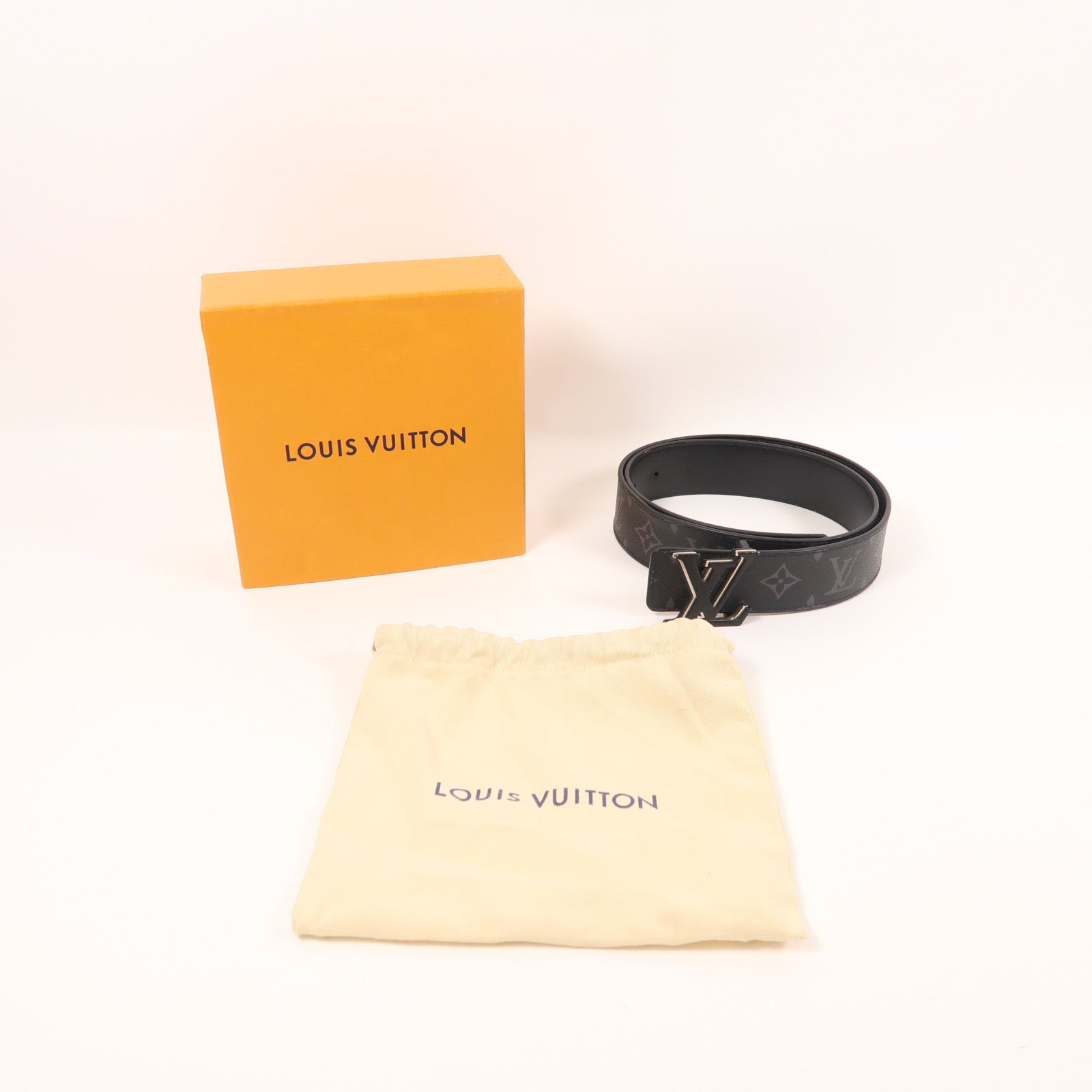 LOUIS VUITTON Monogram Eclipse Optic 40mm Reversible Belt皮帶