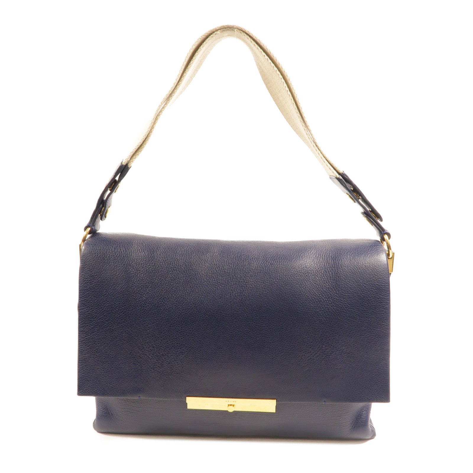CELINE 牛皮皮革Blade Flap Bag肩背袋