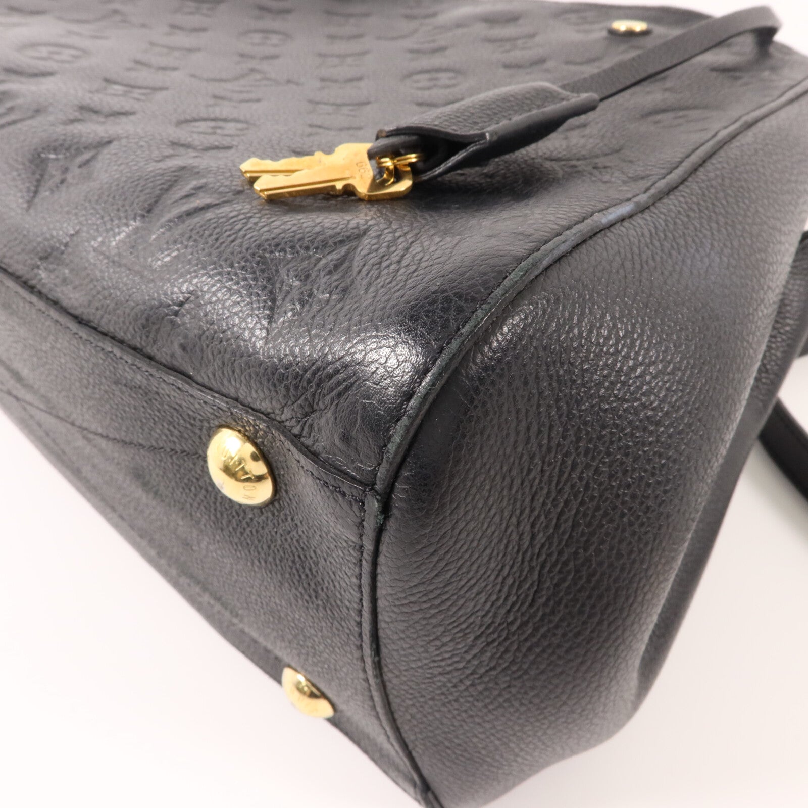 LOUIS VUITTON Monogram Empreinte Montaigne MM手挽肩背兩用袋