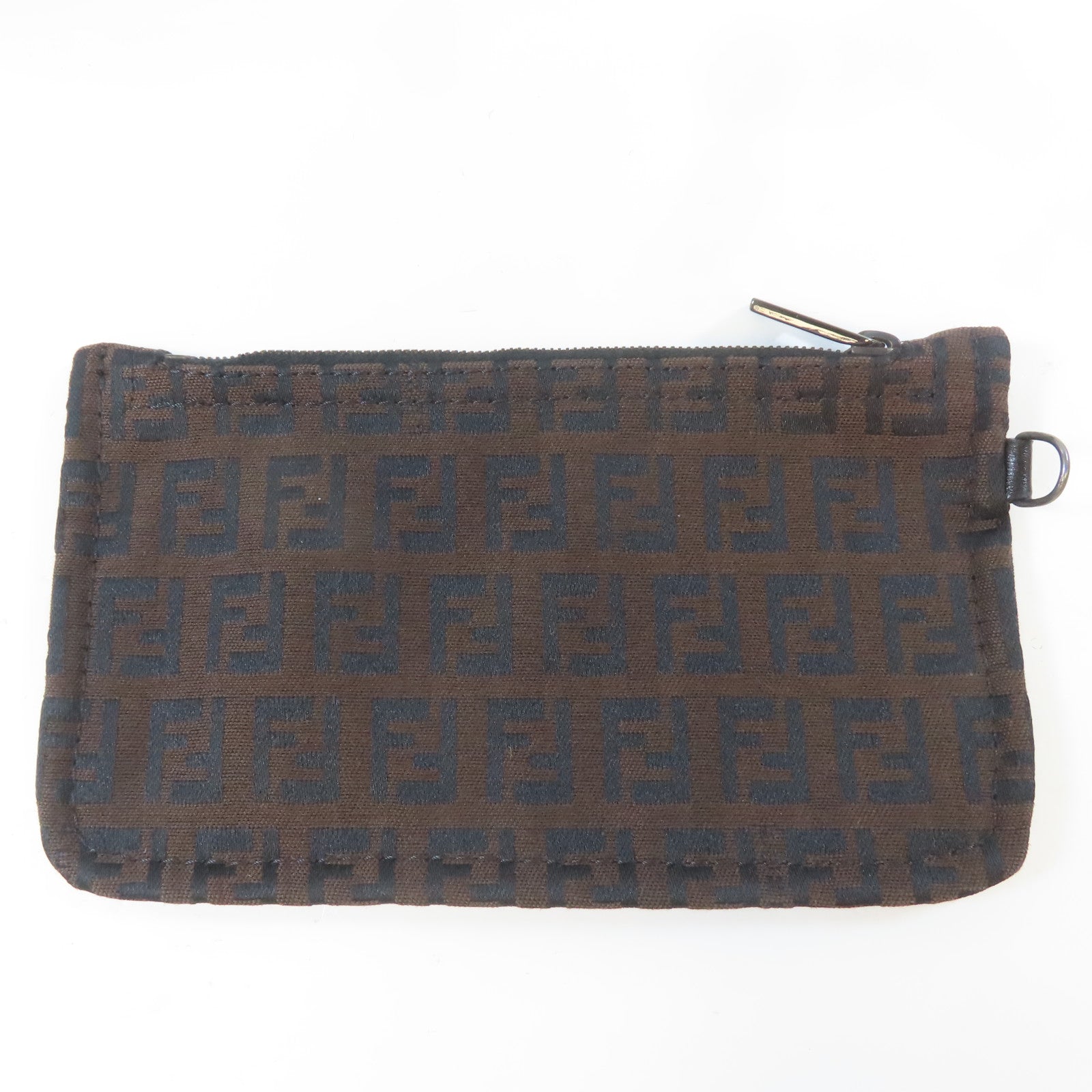 FENDI 帆布Tote Bag銀扣手挽袋啡色
