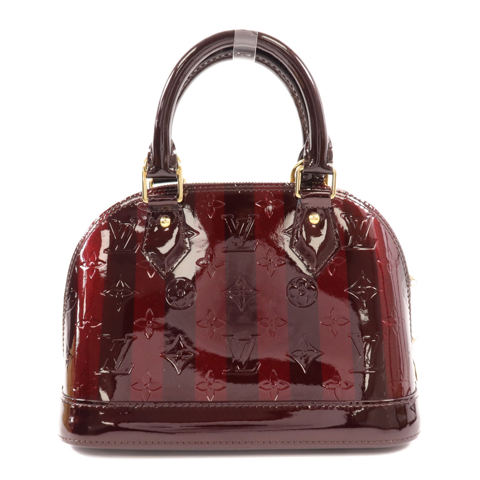 LOUIS VUITTON Monogram Vernis Alma BB金扣手挽肩背兩用袋