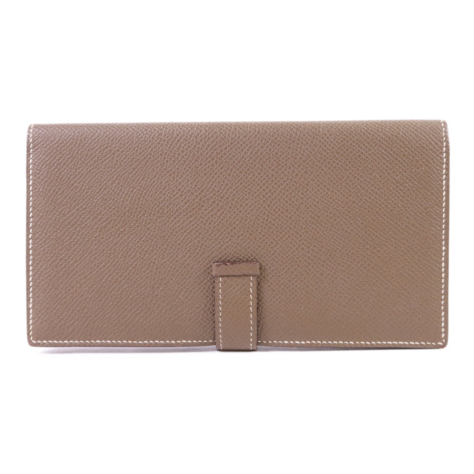 HERMES Epsom皮革Bearn Long Wallet金扣長錢包