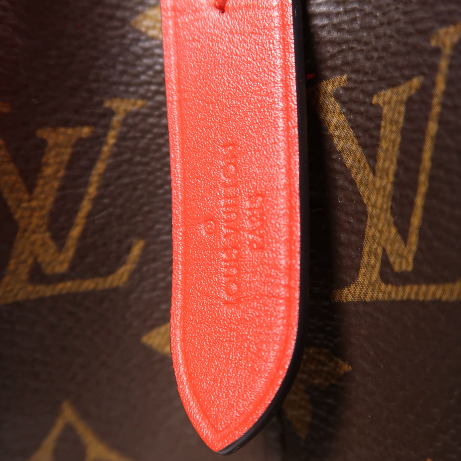 LOUIS VUITTON GHW Neo Noe Bucket Bag Shoulder Handbag M44021 Monogram Coquelicot