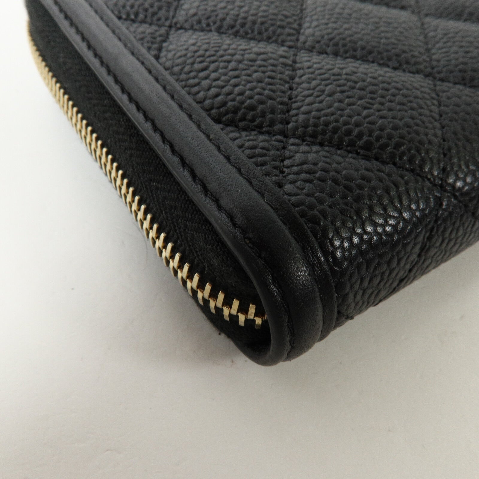 CHANEL 牛皮皮革CC Filigree Zipper Long Wallet長錢包