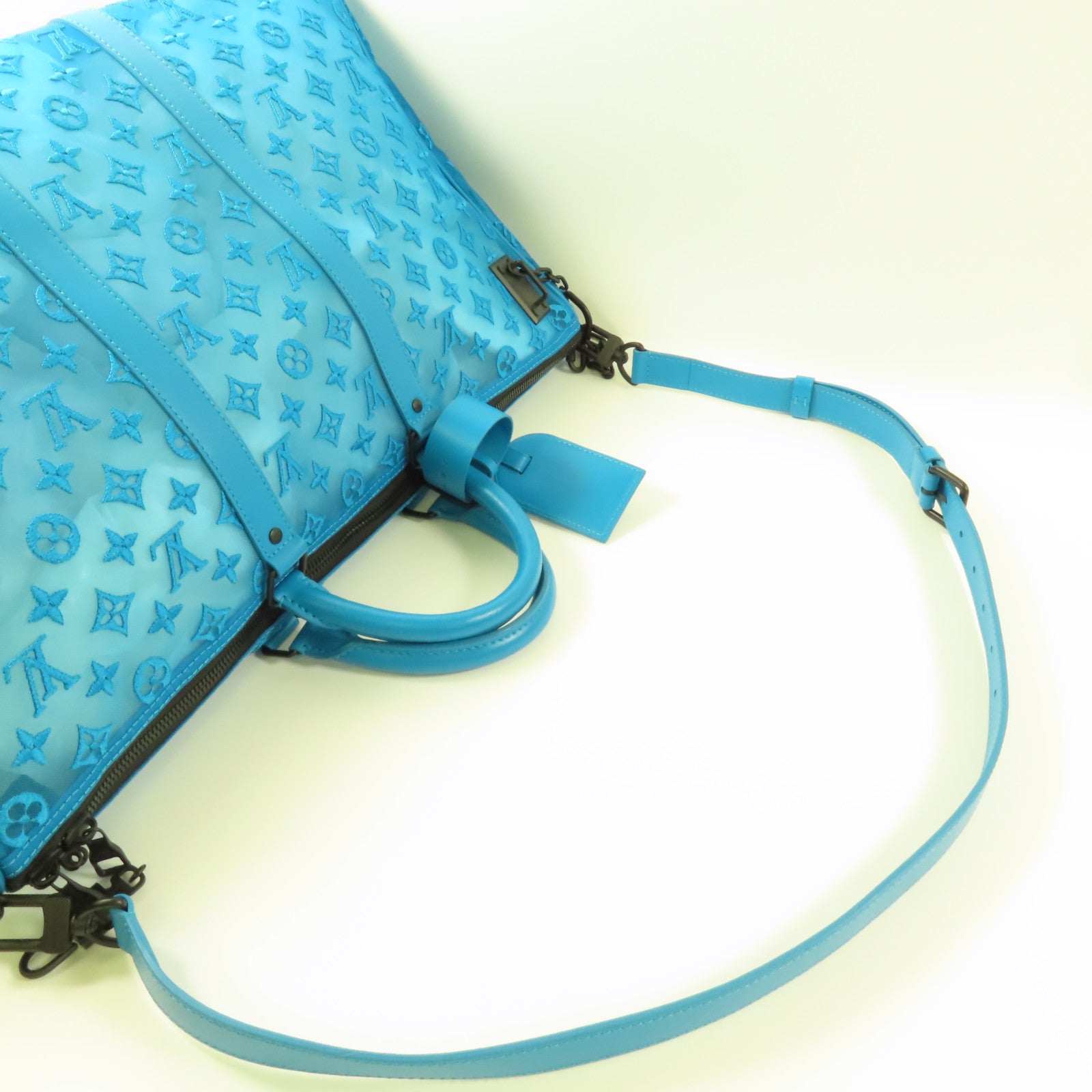 LOUIS VUITTON Monogram Mesh Keepall Triangle Bandouliere 50手挽肩背兩用袋