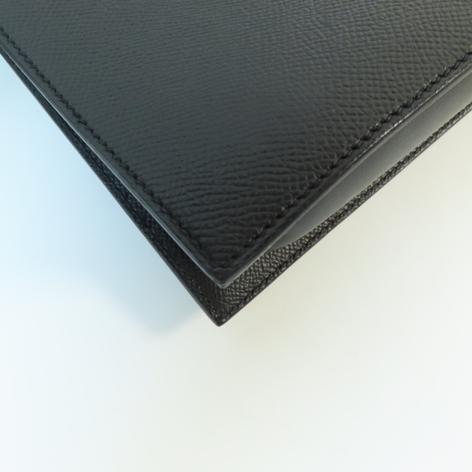 HERMES Swift皮革/Epsom皮革Sacabar 24金扣肩背袋Noir