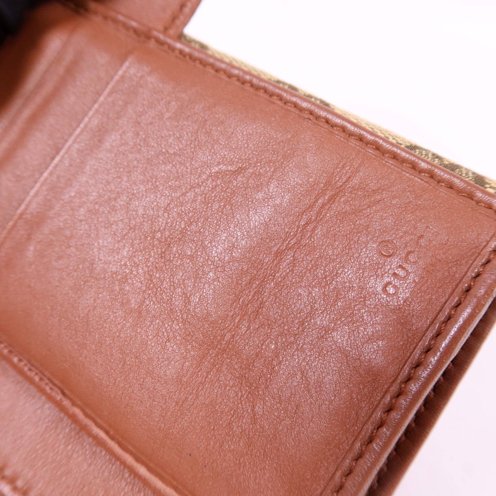 GUCCI 帆布Long Bifold Wallet金扣長錢包