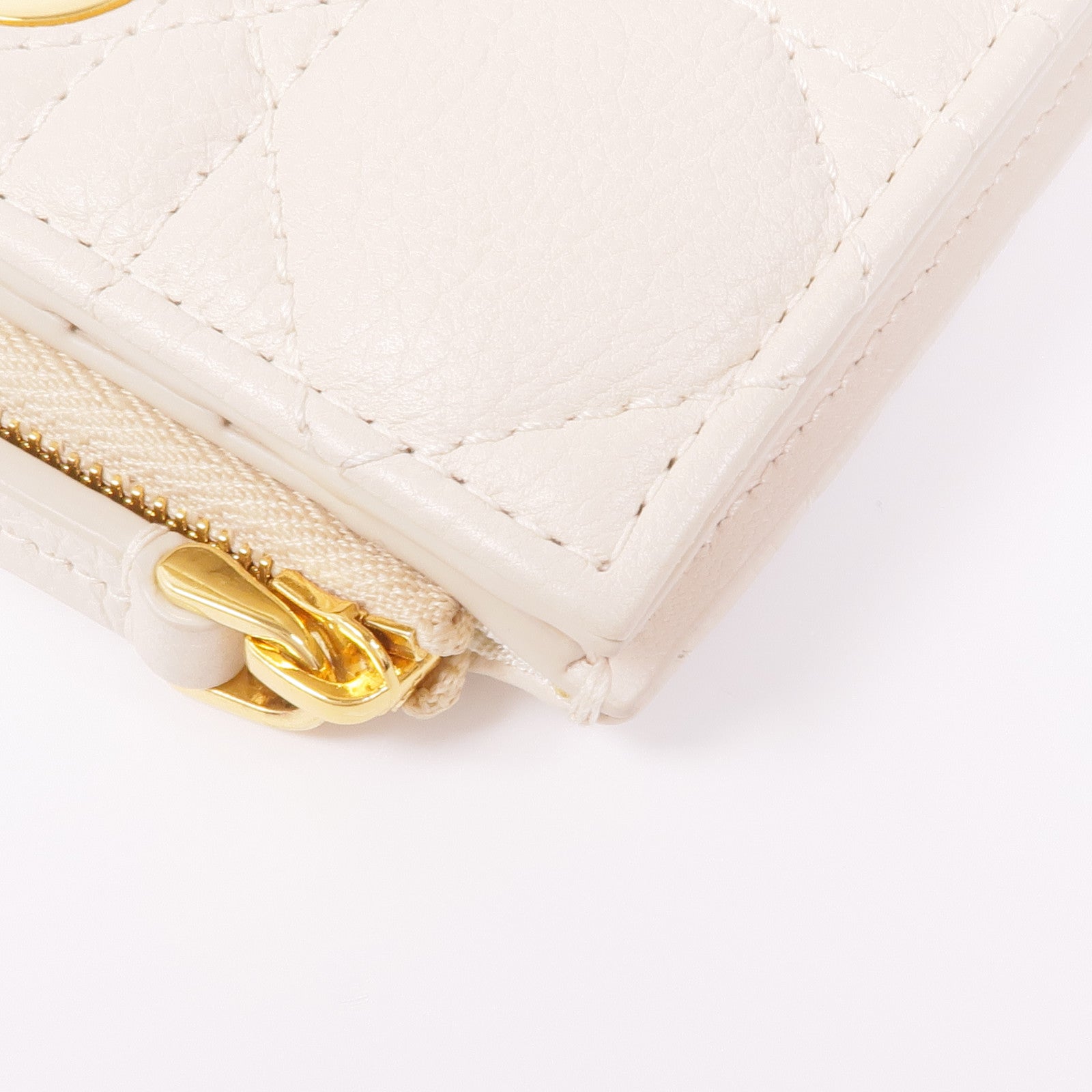 Dior 牛皮皮革Women Slg Medium Wallet金扣錢包