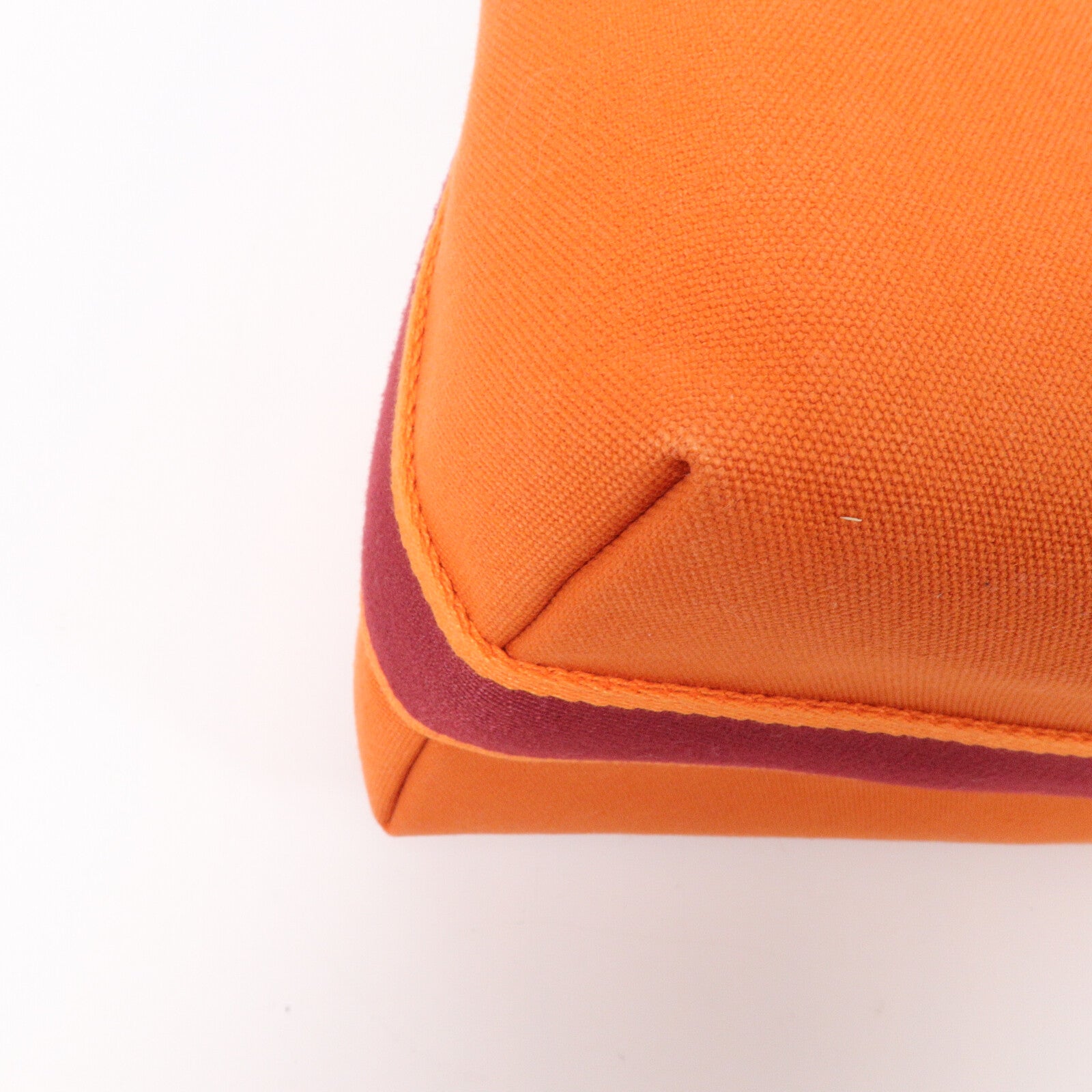 HERMES 帆布Bride-A-Brac Case Large手挽袋Orange