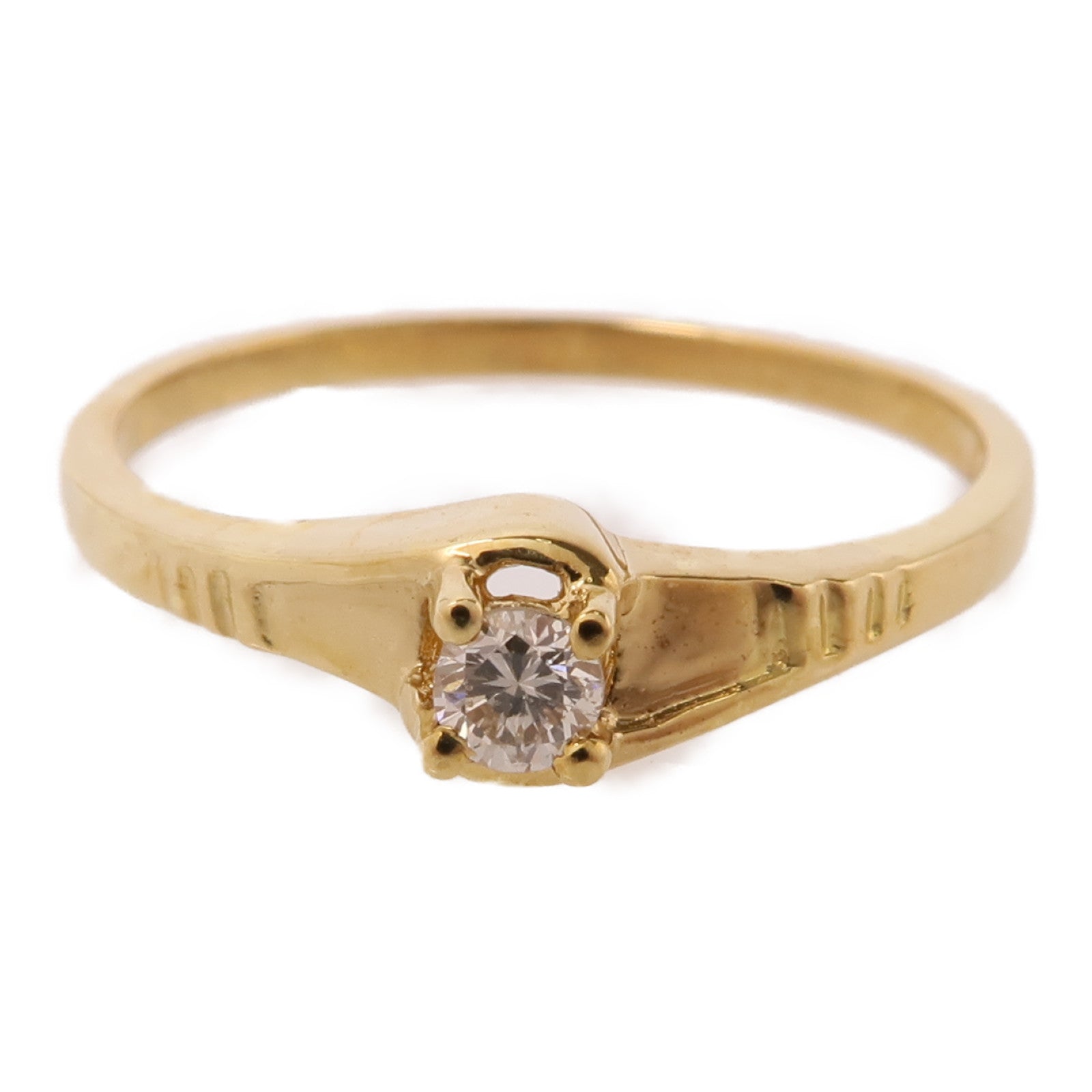 JEWELRY 18K黃金Diamond Ring鑽石戒指US#7