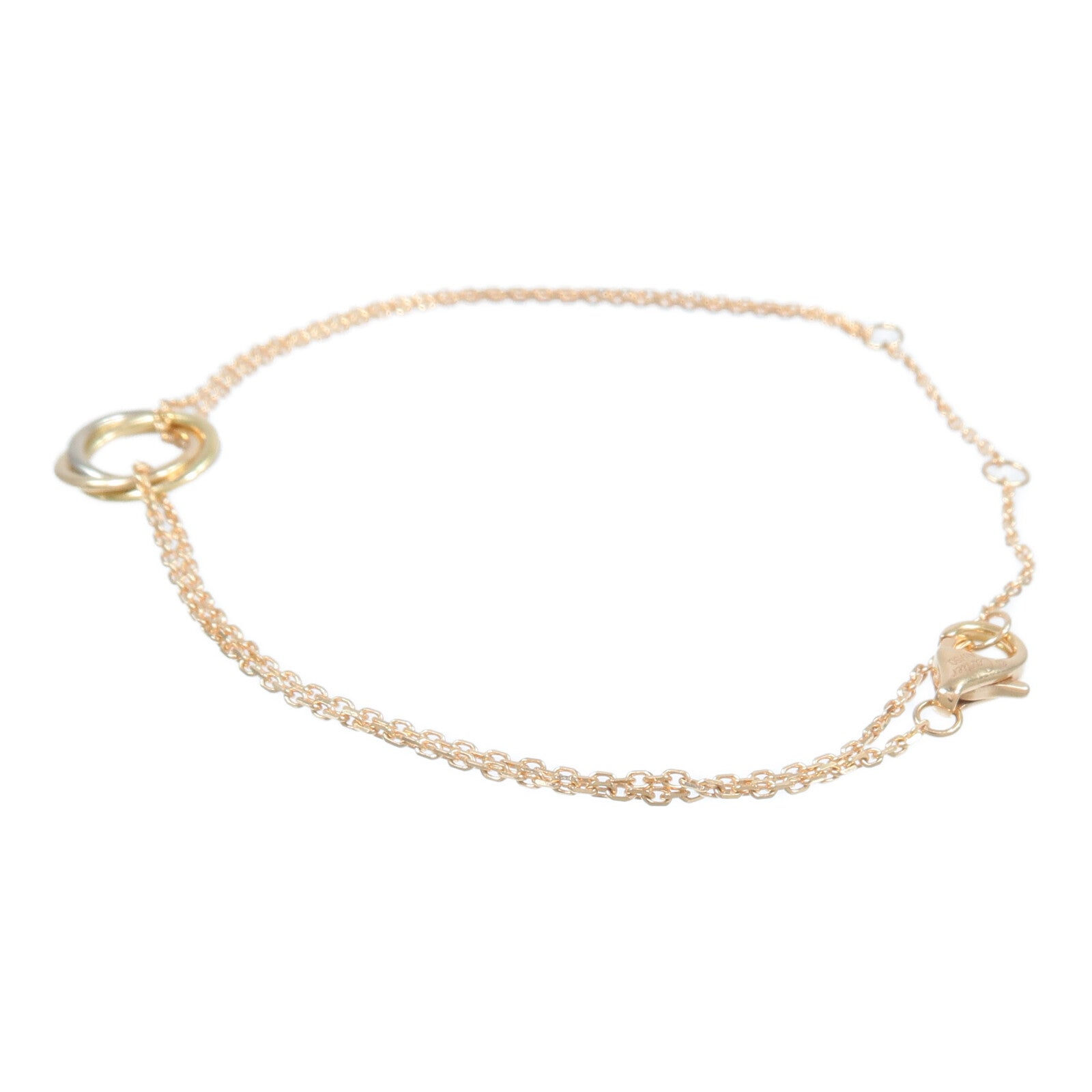 CARTIER 18K玫瑰金/黃金/白金Trinity Bracelet手鏈