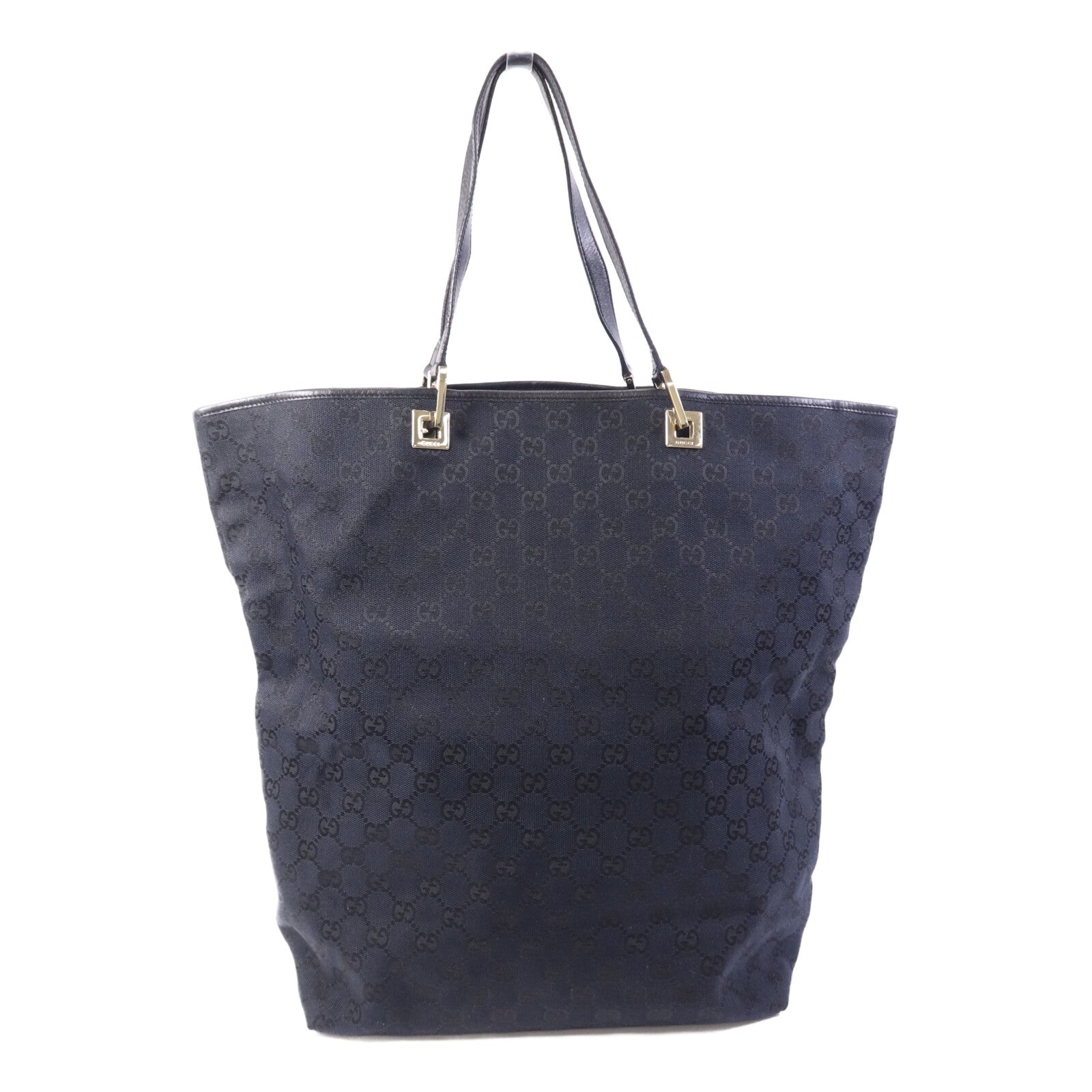 GUCCI 帆布Tote Bag金扣手挽袋