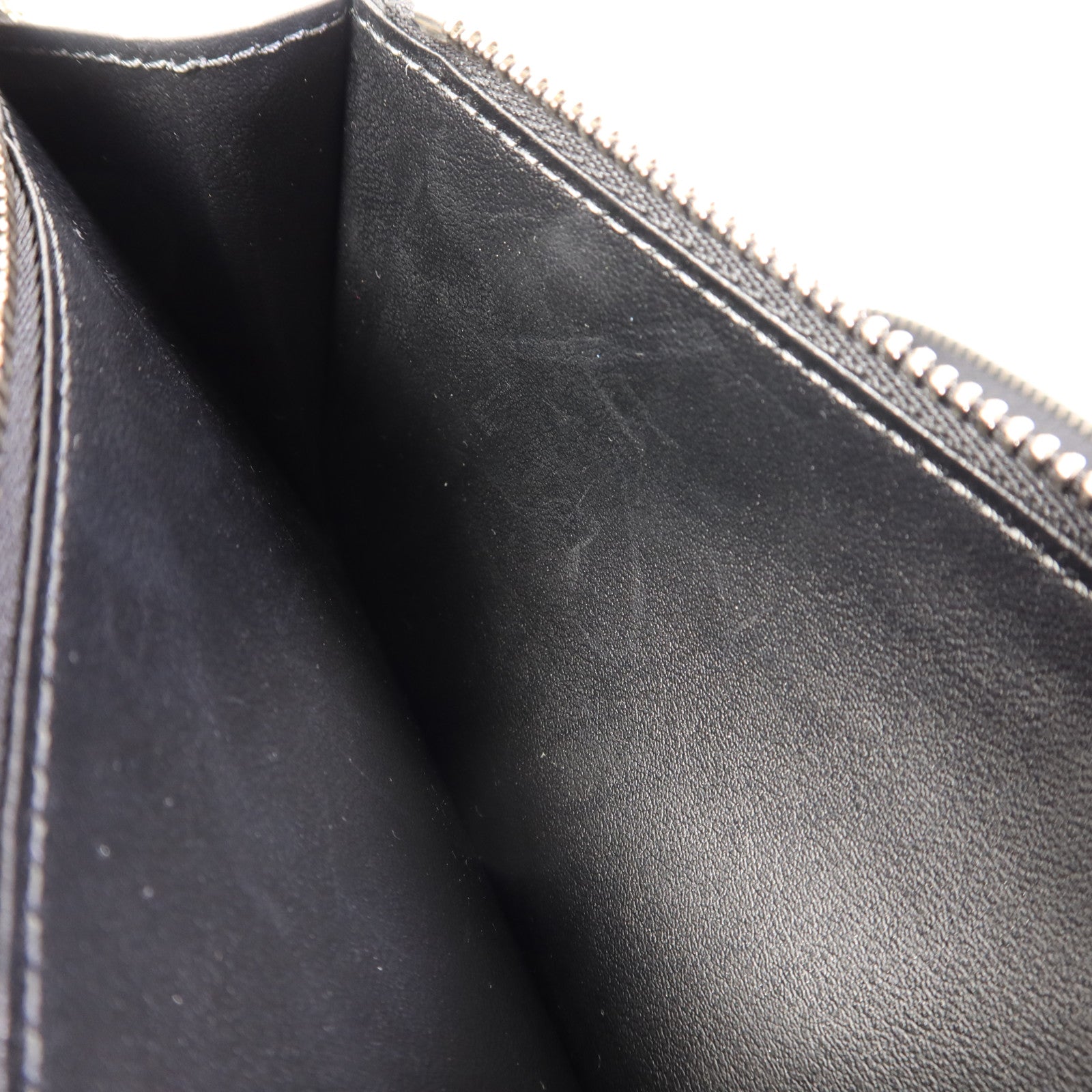 LOUIS VUITTON Damier Graphite Zipper Wallet Vertical銀扣長錢包