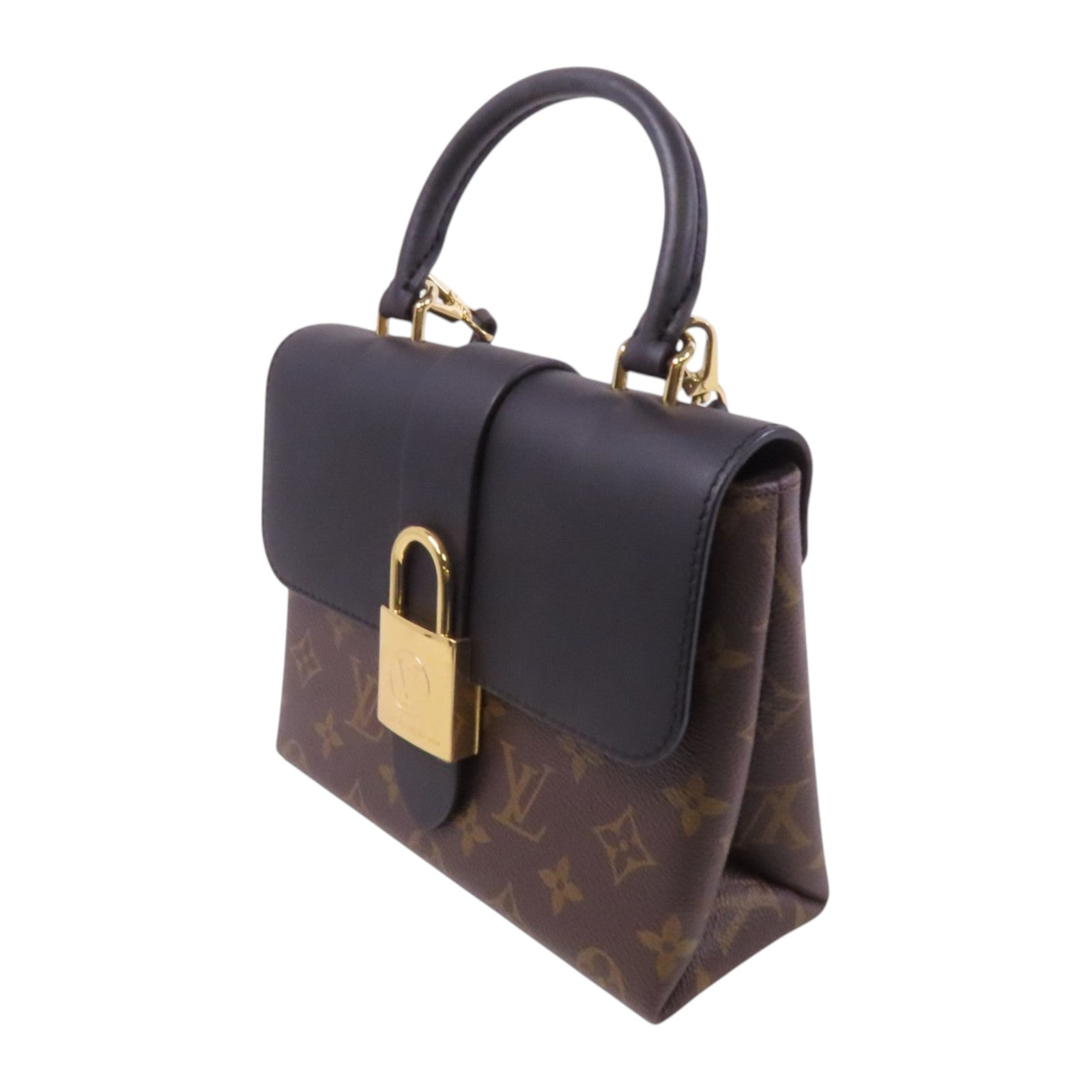 LOUIS VUITTON Monogram Locky BB金扣手挽肩背兩用袋