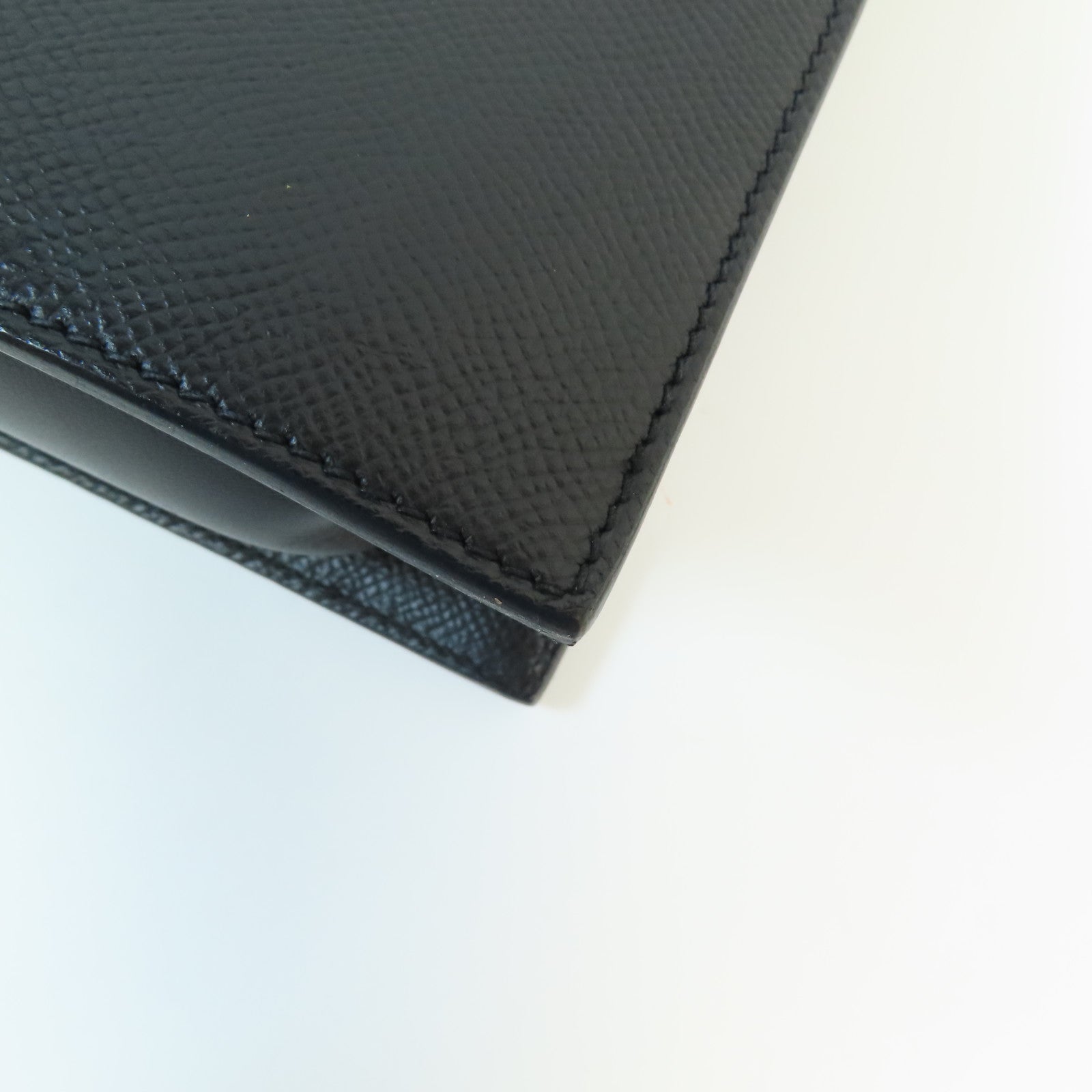 HERMES Swift皮革/Epsom皮革Sacabar 24金扣肩背袋Noir