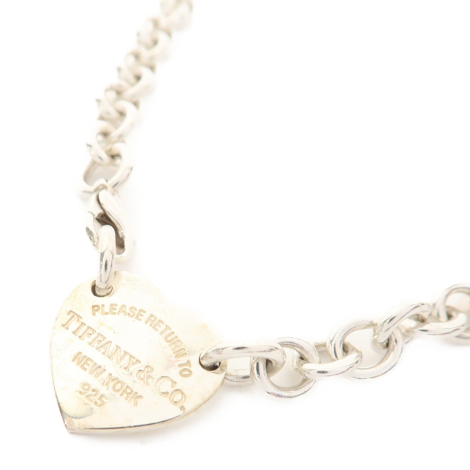 TIFFANY＆CO 925純銀Return to Tiffany Heart Tag Necklace項鍊