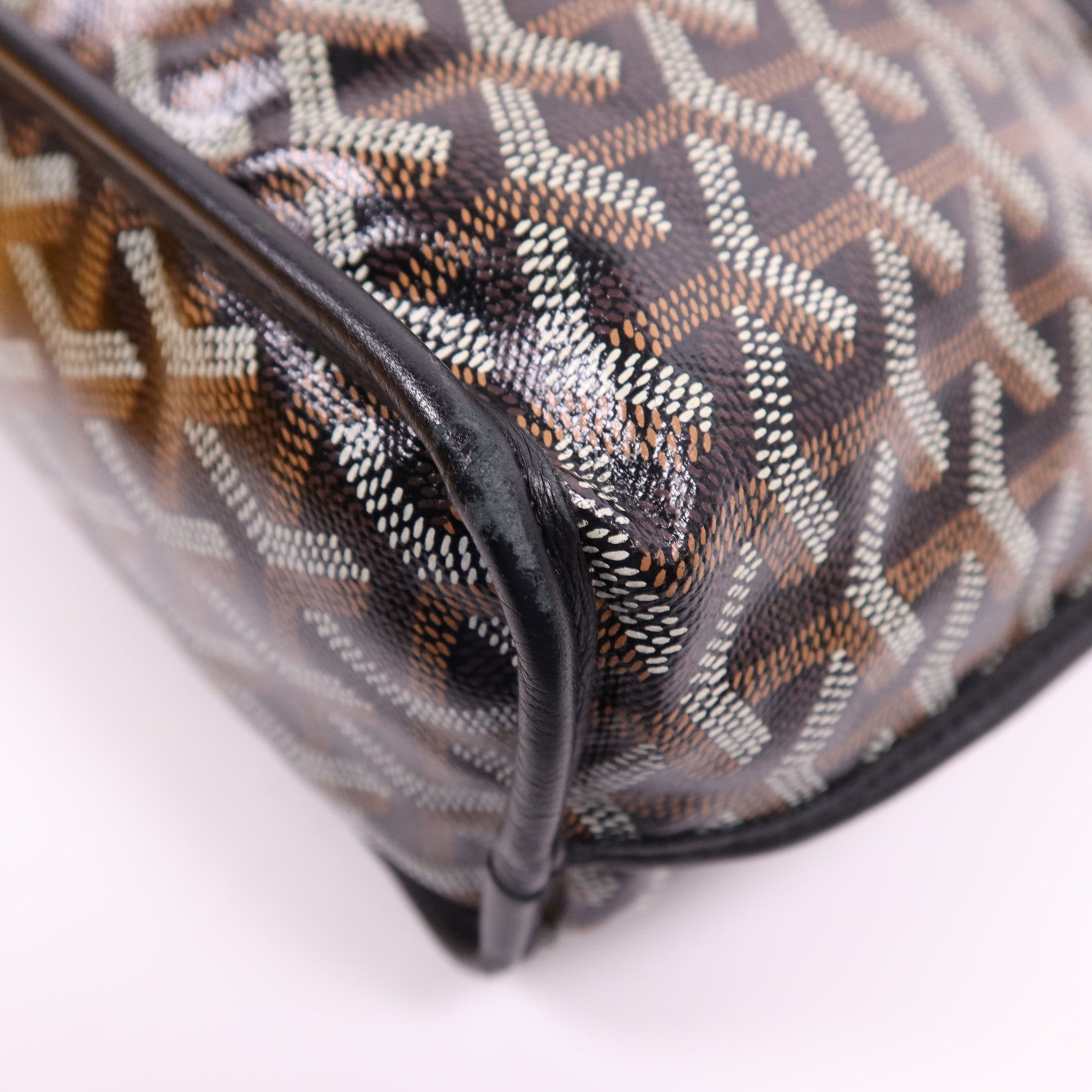 GOYARD 塗層帆布Anjou Mini銀扣肩背袋