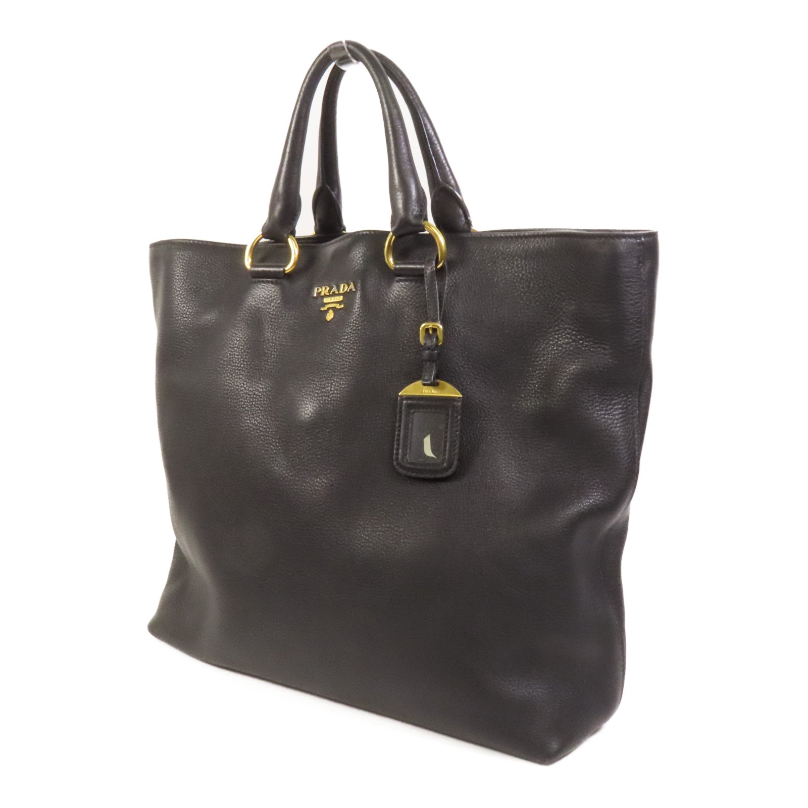 PRADA 牛皮皮革Shoulder Bag金扣手挽肩背兩用袋