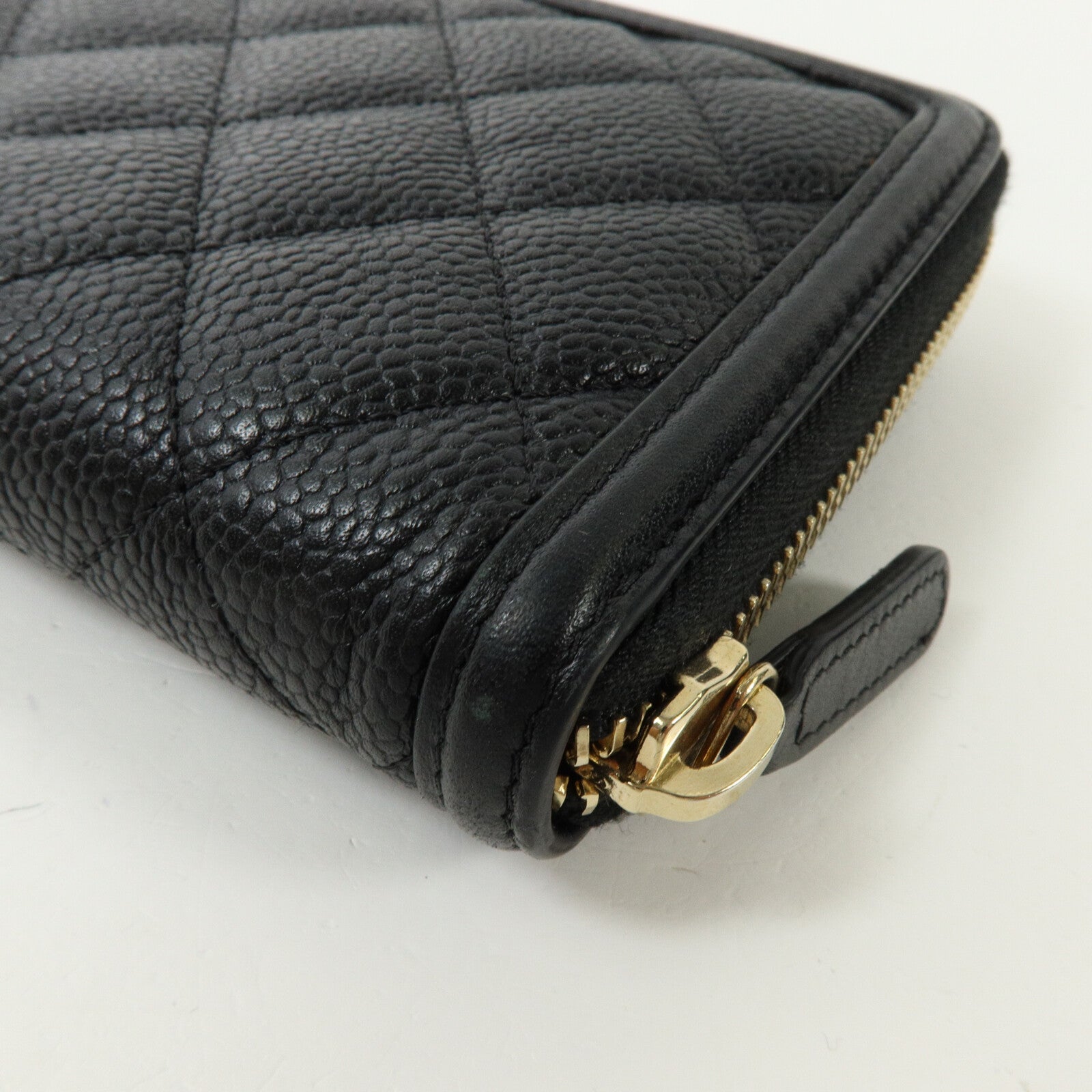 CHANEL 牛皮皮革CC Filigree Zipper Long Wallet長錢包